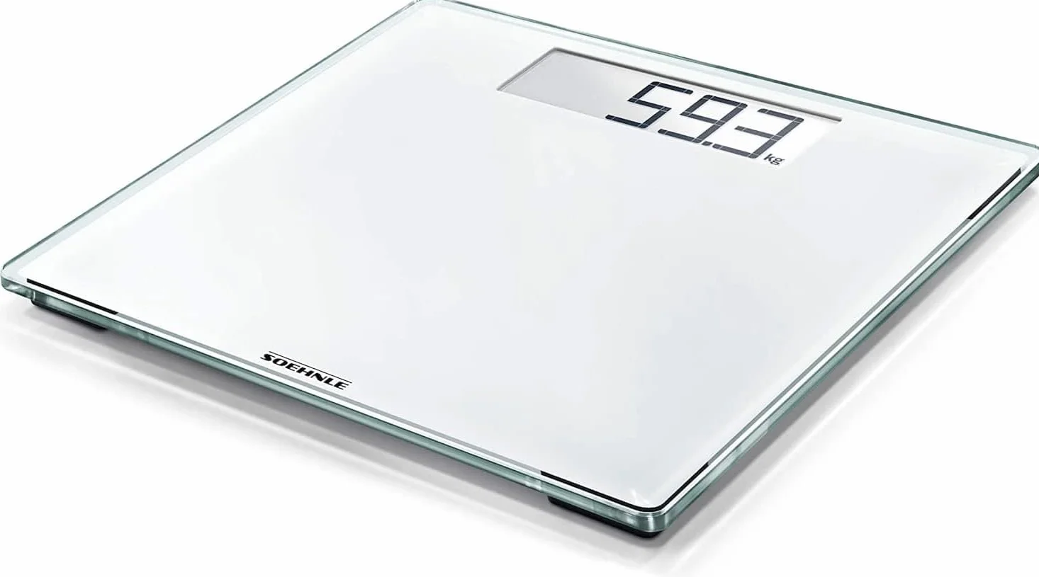 Soehnle Style Sense Comfort 100 Bilancia Pesapersone, LCD, 180kg, Bianca, 35x34.5x3.5 cm