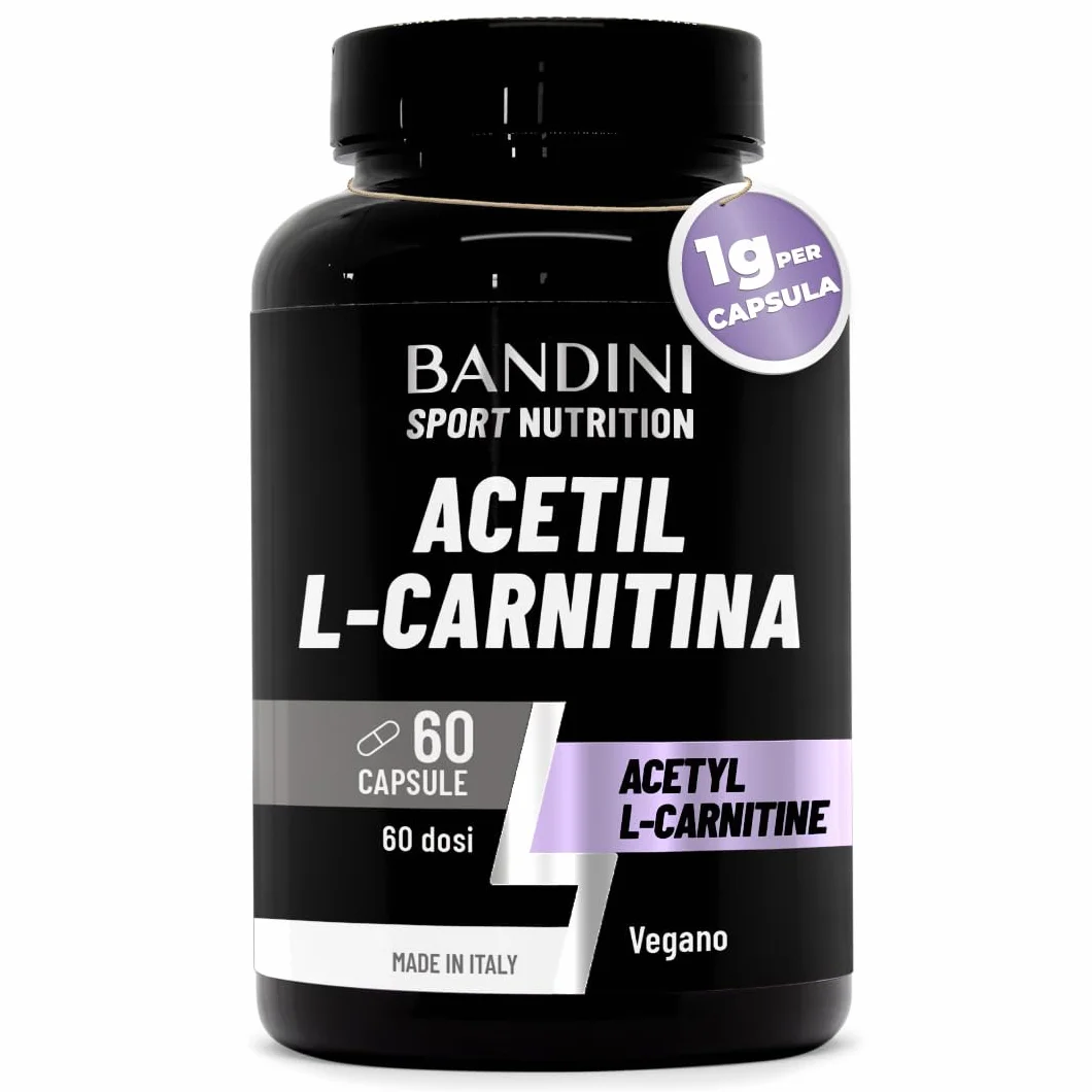 Bandini Acetil L-CARNITINA 1000 mg 60 kapsułek suplement dla sportowców