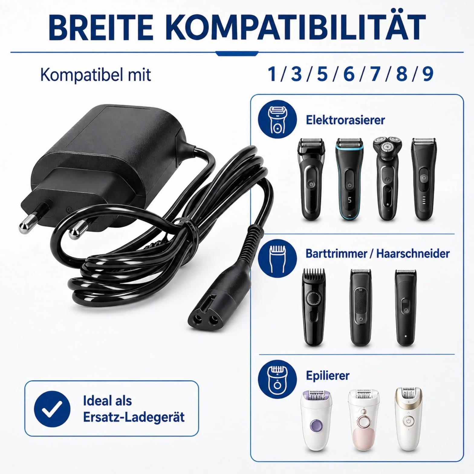 Ładowarka 12 V kompatybilna z golarką Braun