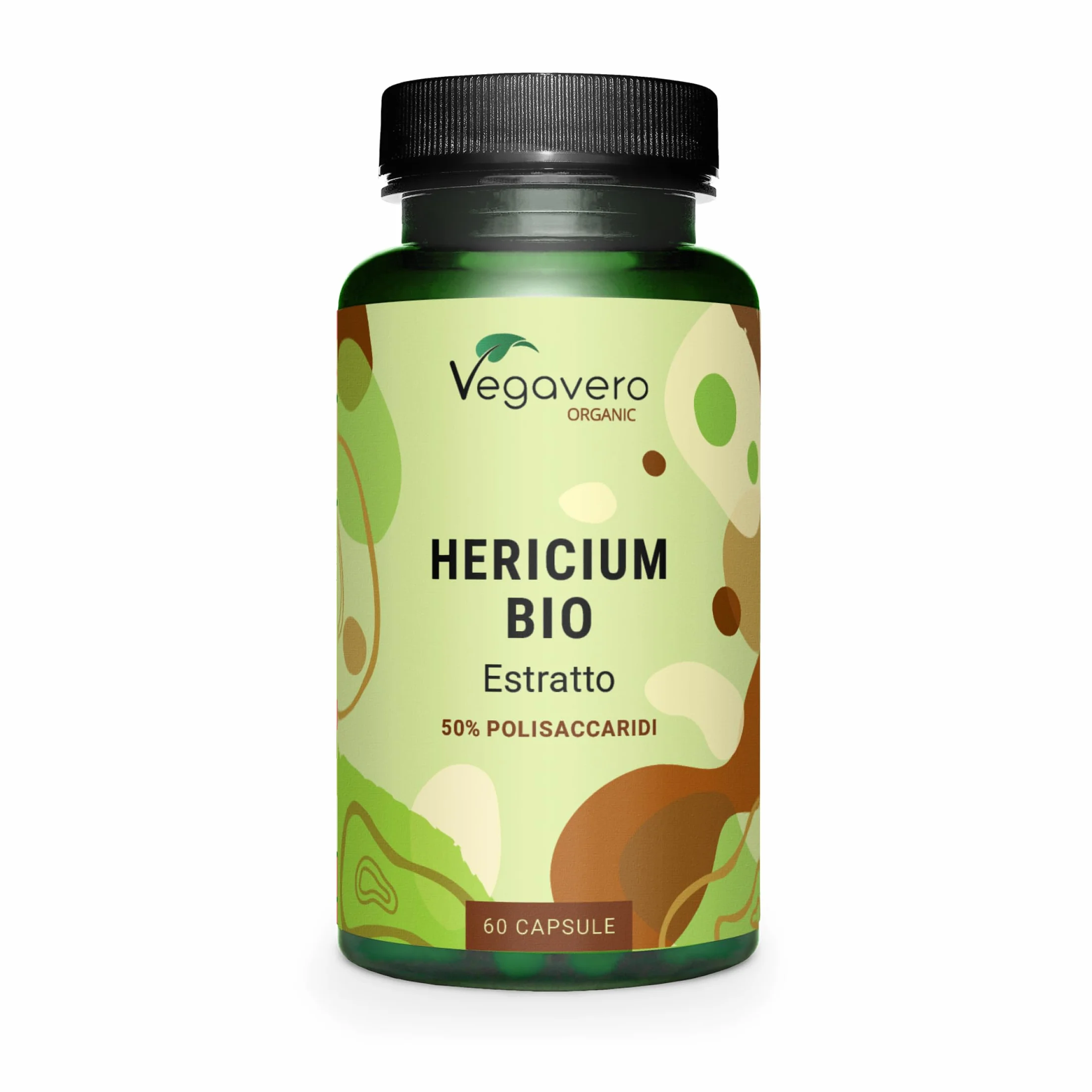 Hericium Erinaceum BIO | 50% di Polisaccaridi | Lions Mane Mushroom Biologico | Testato in Laboratorio | Sistema Immunitario | Vegano e Senza Additivi | Vegavero®
