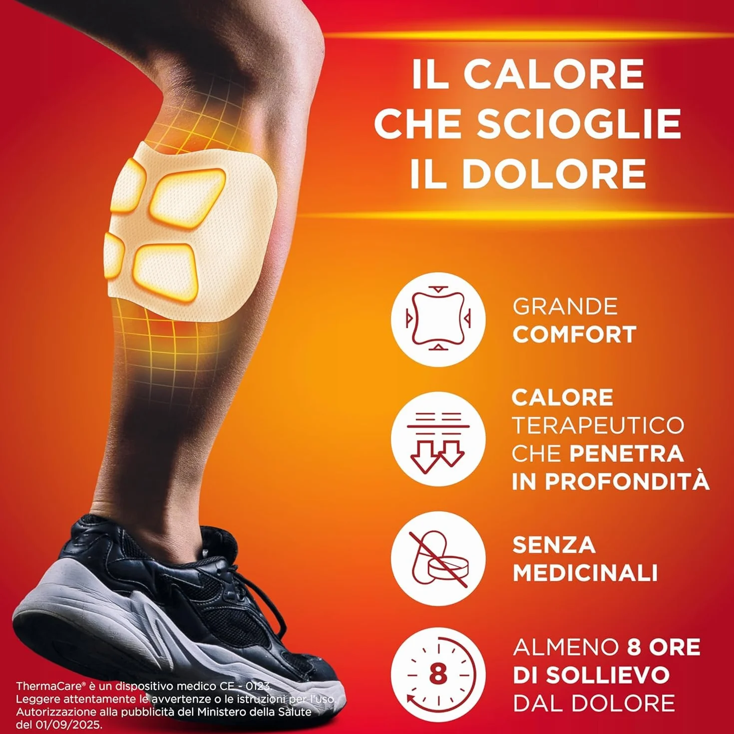 ThermaCare Sport 3 Fasce Autoriscaldanti per Dolori Muscolari Cerotti Riscaldanti 8 Ore Calore Terapeutico
