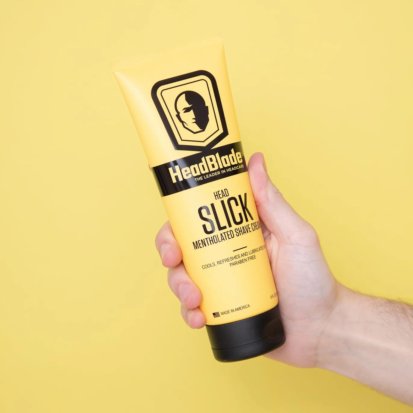 HeadBlade - Crema da barba al mentolato HeadSlick, da usare ovunque tu sia la rasatura - 8 fl oz