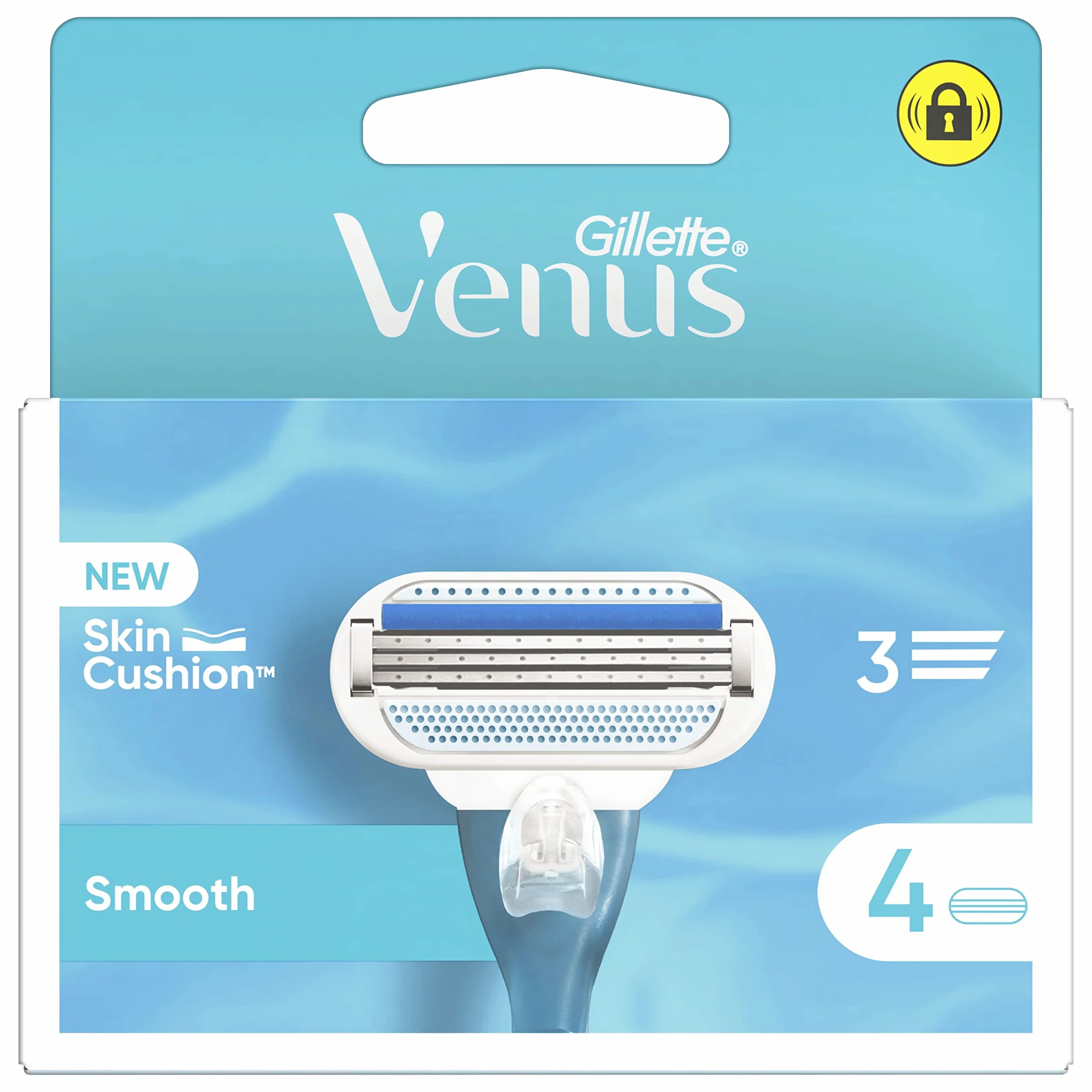 Venus Gillette Lamette Rasoi Donna Smooth Per Rasoio A 3 Lame, Confezione Da 4