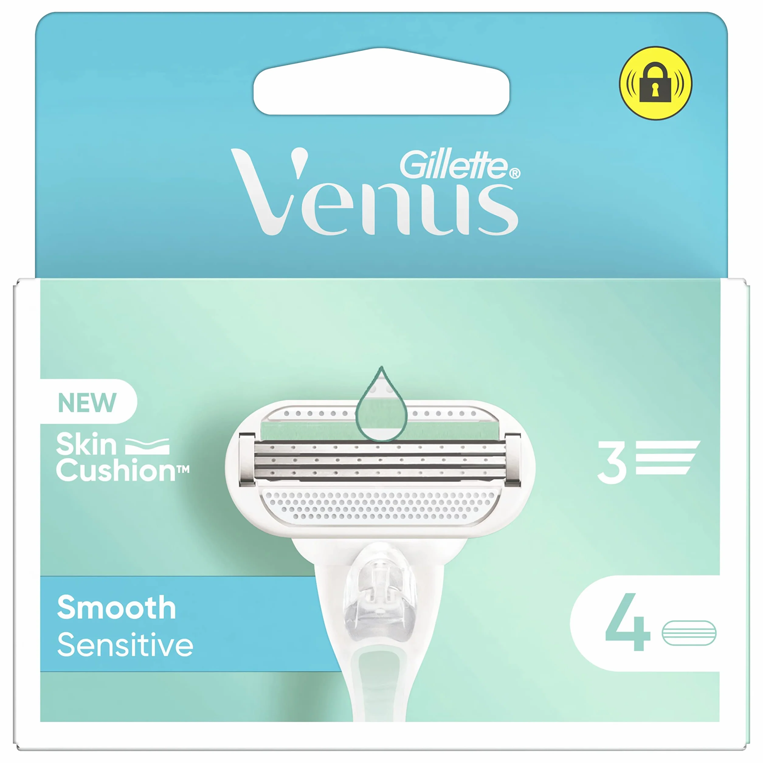 Gillette Venus Deluxe Smooth Sensitive Ricariche Rasoio Donna 4 sztuki