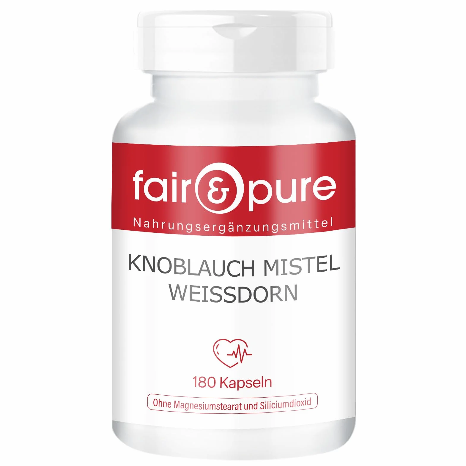 Fair & Pure® - Estratto di Aglio con Vischio e Biancospino - Vegan - 180 Capsule
