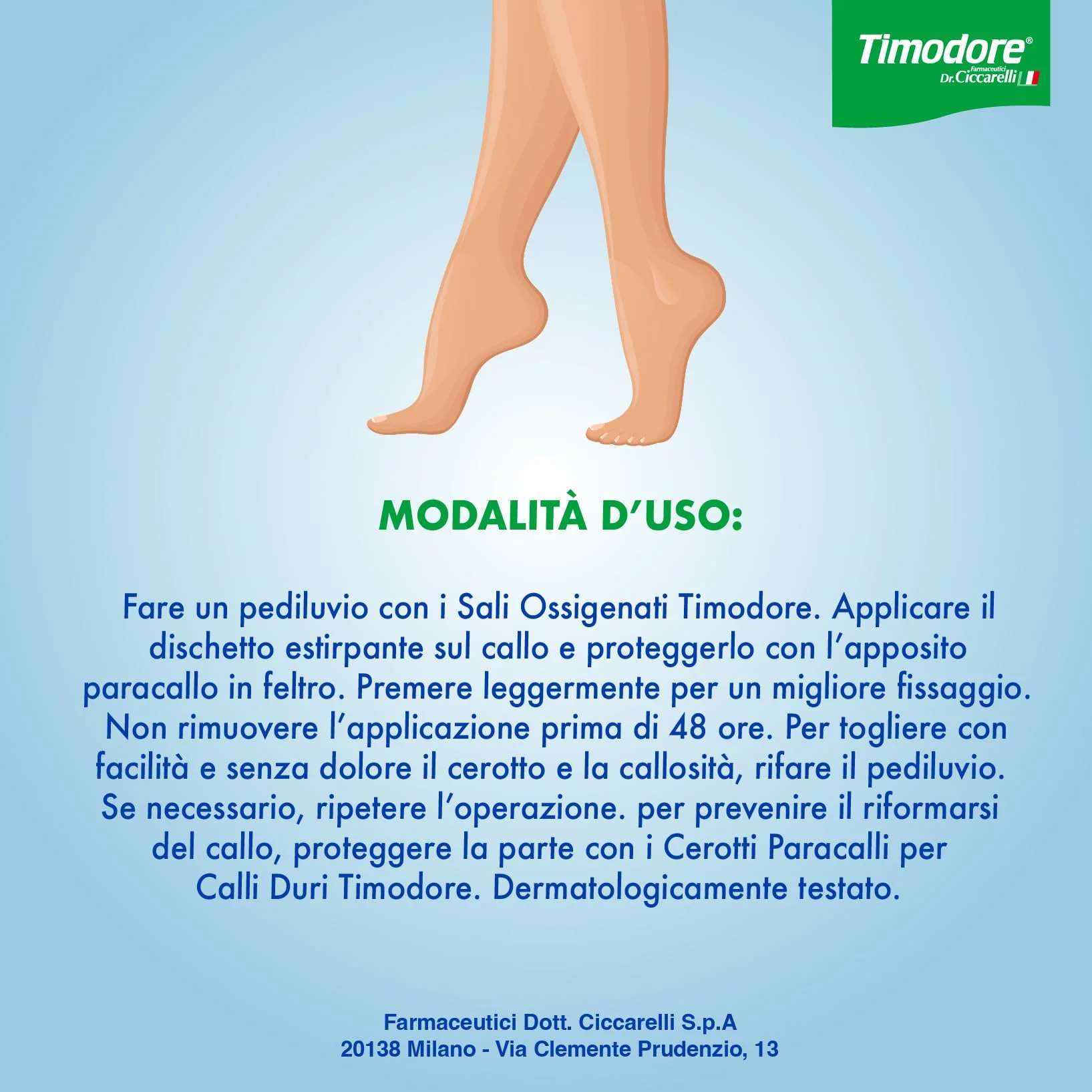 Timodore, Cerotto Callifugo per Calli Duri, Indicati per Estirpare Rapidamente i Calli Duri dei Piedi Senza Dolore, Adatto Anche per le Mani, 100% Made in Italy, Dermatologicamente Testato, 6 x 6 pz