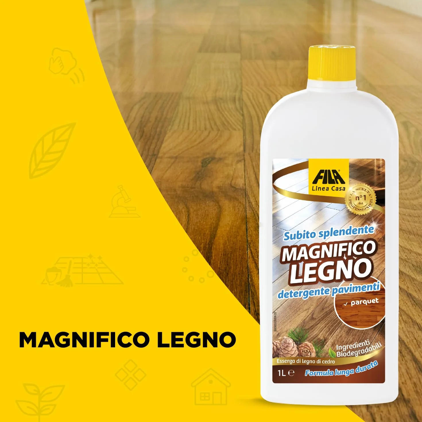 FILA MAGNIFICO LEGNO Detergente Parquet 1L