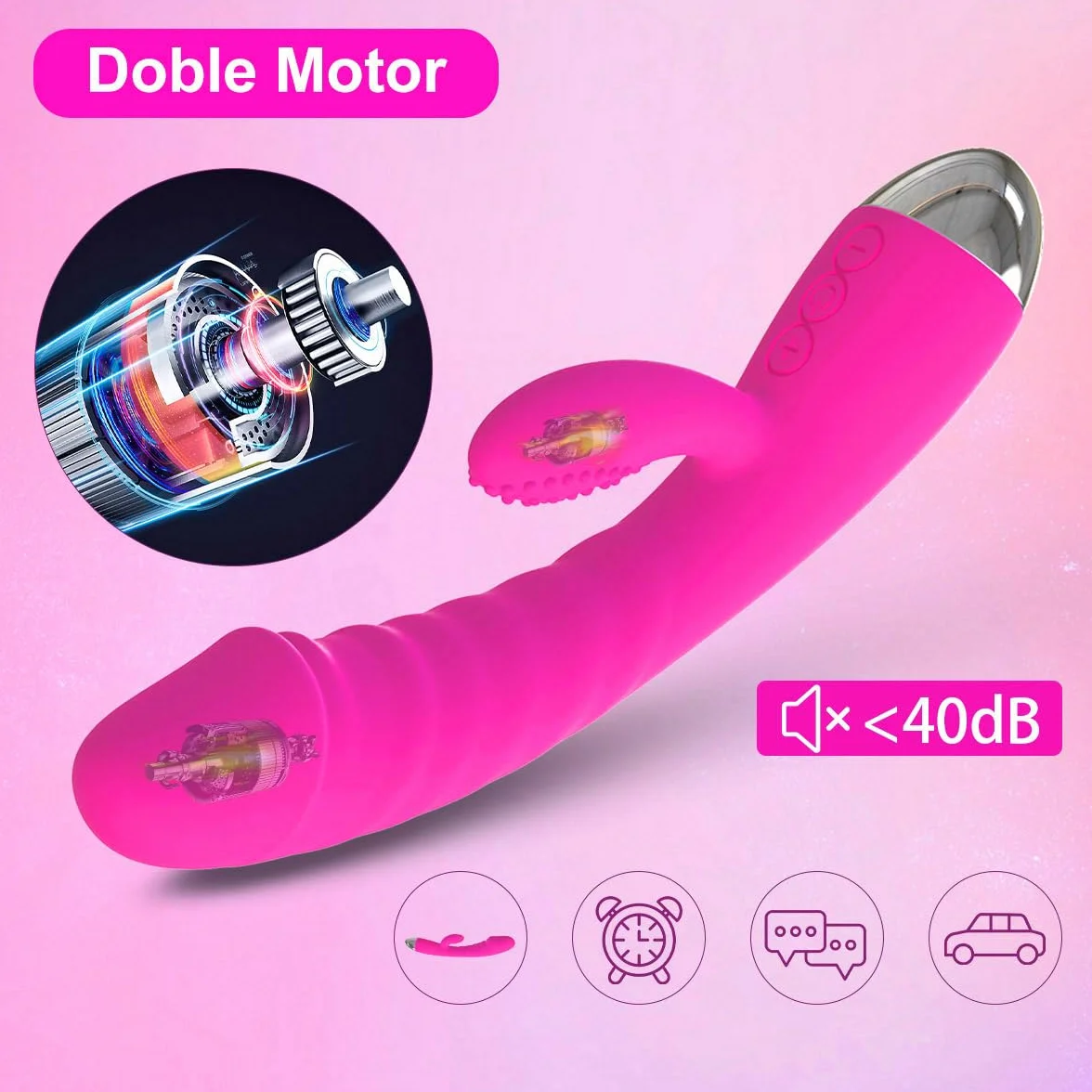 Sex Toys Sessuali per Donna Vibratore Professionale Clotoride Realistico Succhia Clitoride Ovetto Vibrante Telecomando Ricaricabile