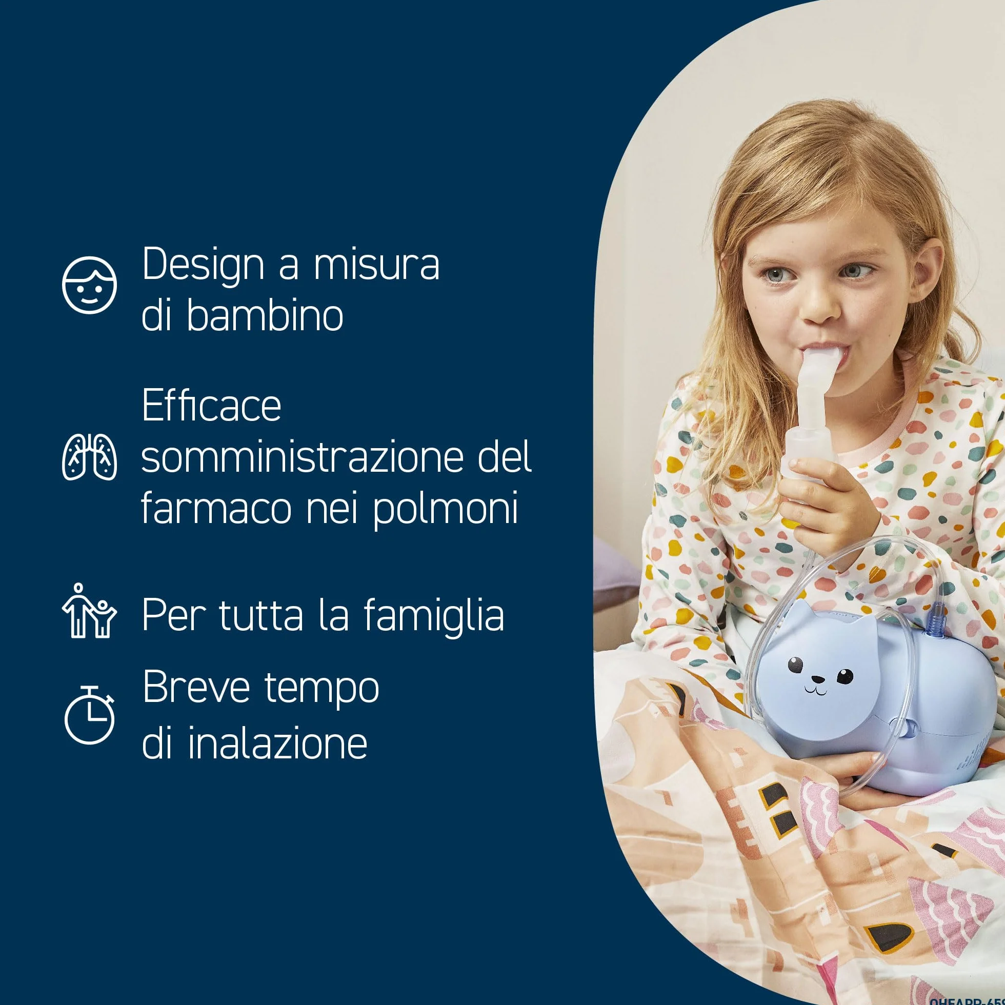 OMRON Nami Cat Aerosol – Aerosol bambini, compatta e potente