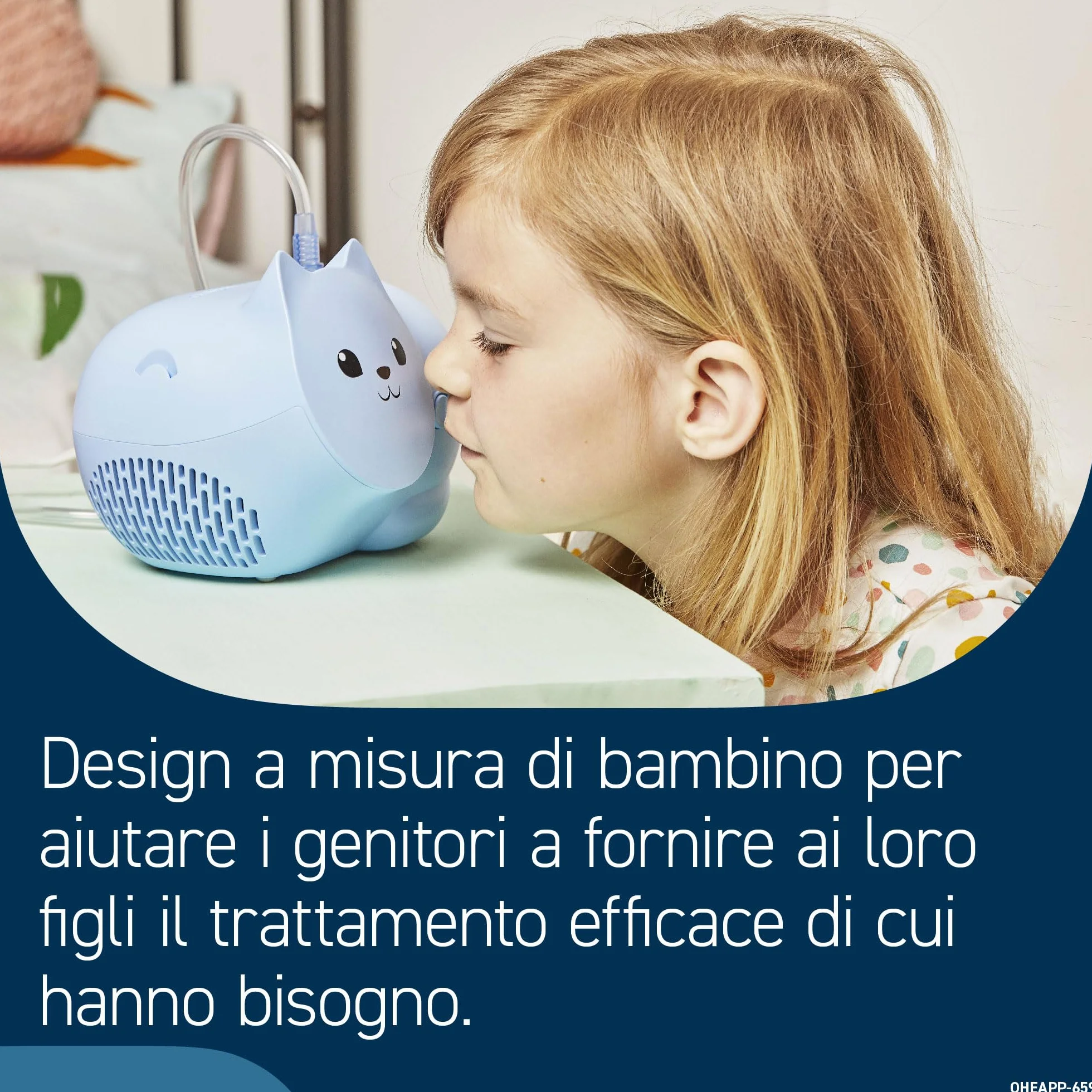 OMRON Nami Cat Aerosol – Aerosol bambini, compatta e potente