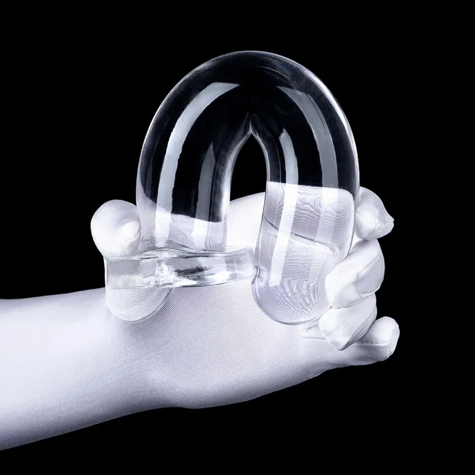 Roluck Plug Anale con Ventosa, TPE Dildo Trasparente Giocattoli Sessuali per Uomini Massaggio della Prostata Anale Masturbazione Stimolazione del Punto G per Donne (S)