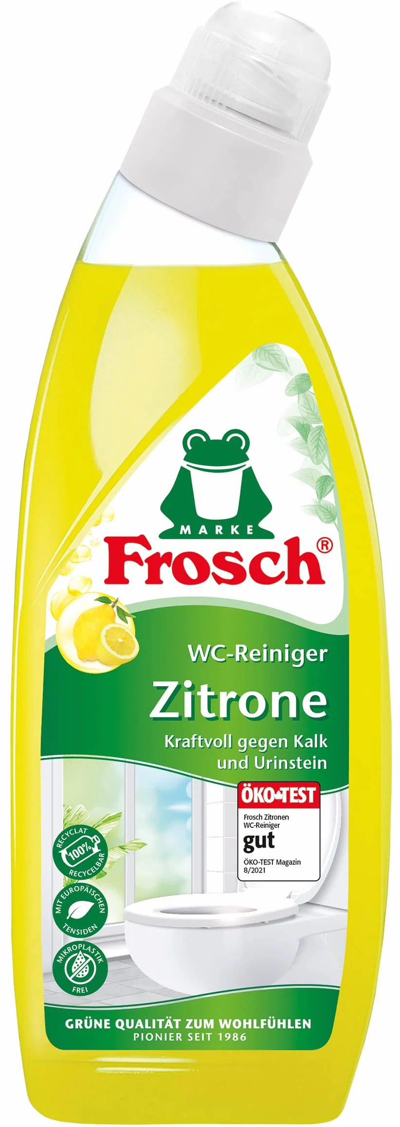 Frosch Detergente per WC, limone, 0,75 l