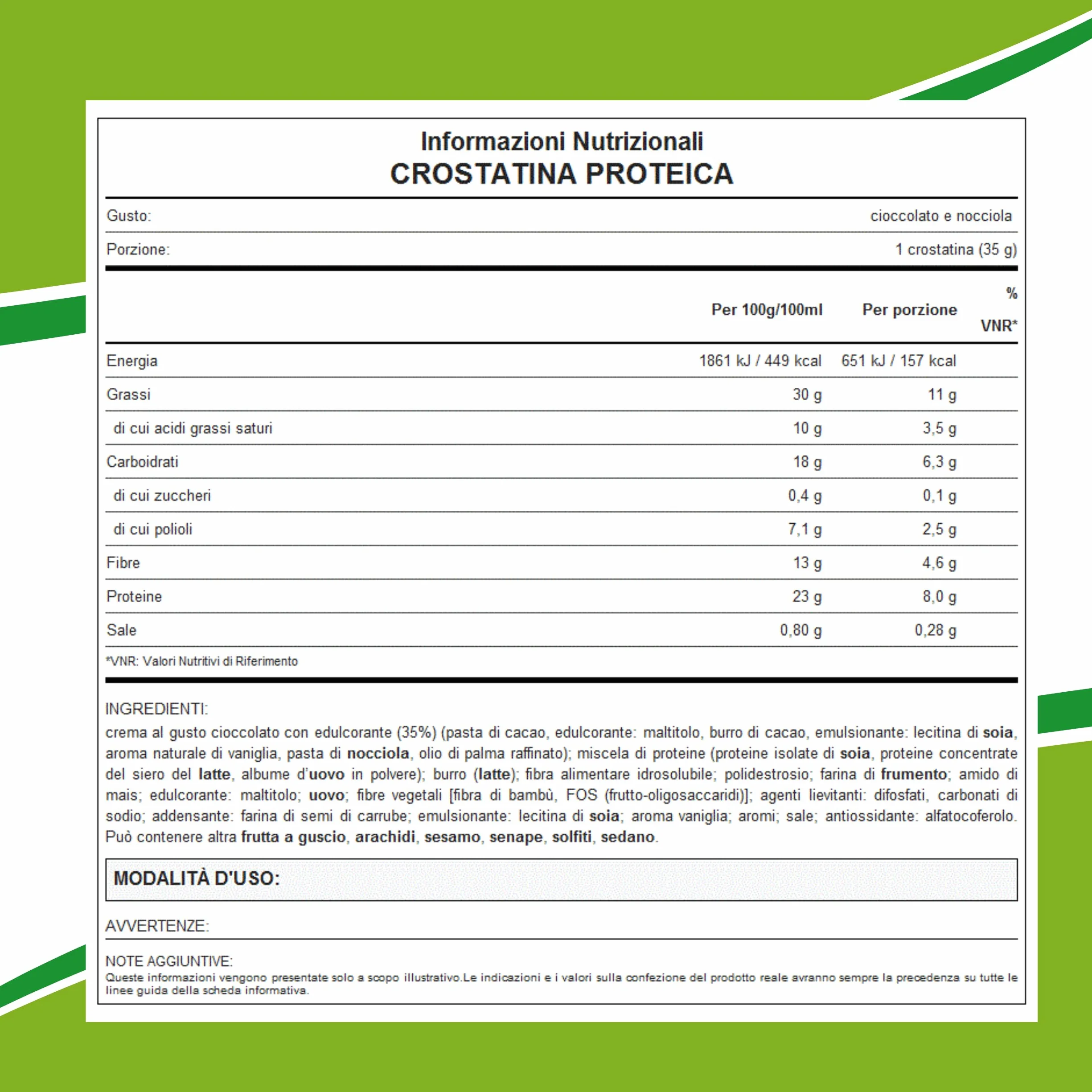 WHY NATURE Crustini Proteici Gusto Cioccolato e Nocciola 35 g Snack Proteici