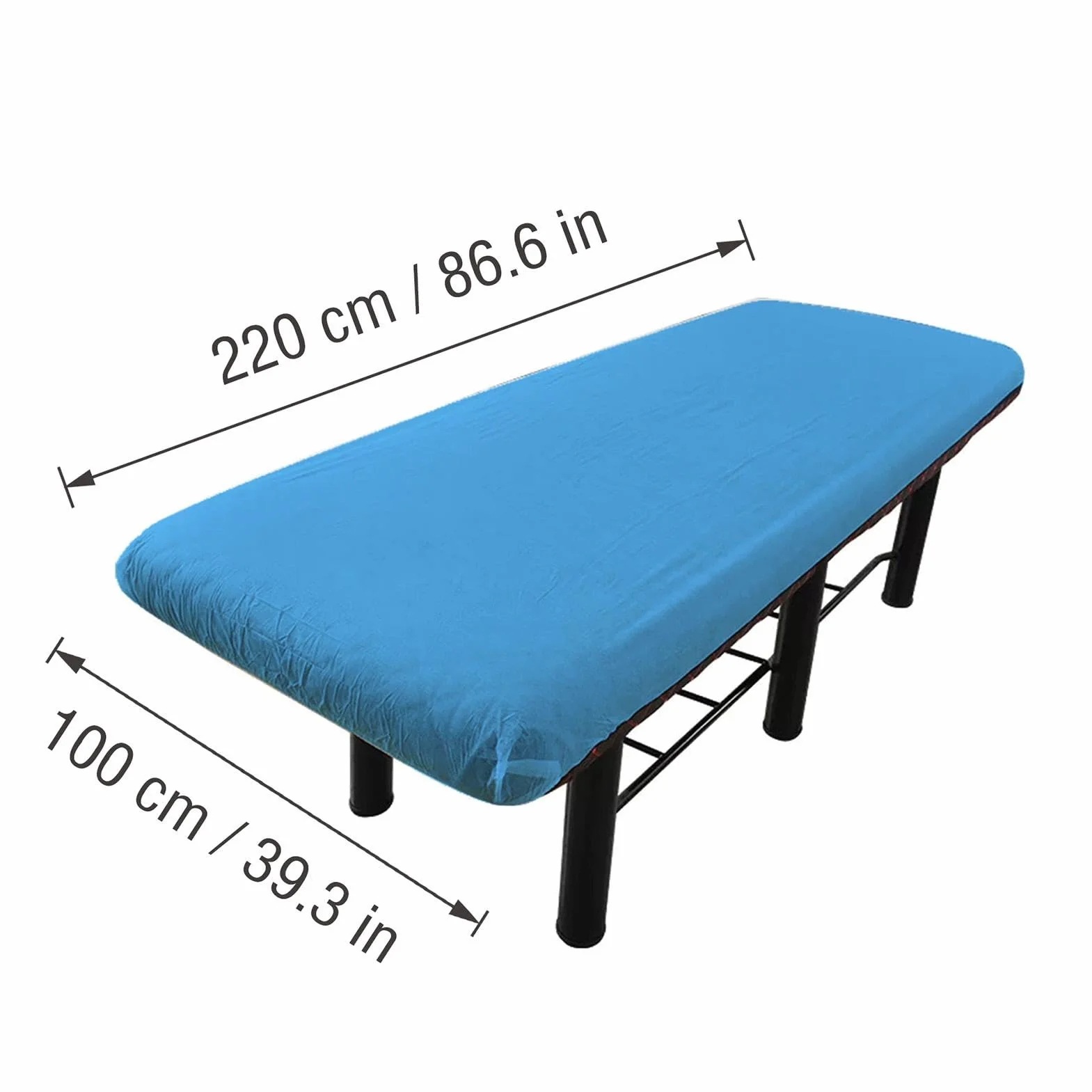 Coprilettino da Massaggio 5X Blu per Spa - Lenzuola con Angoli Morbide per Estetista