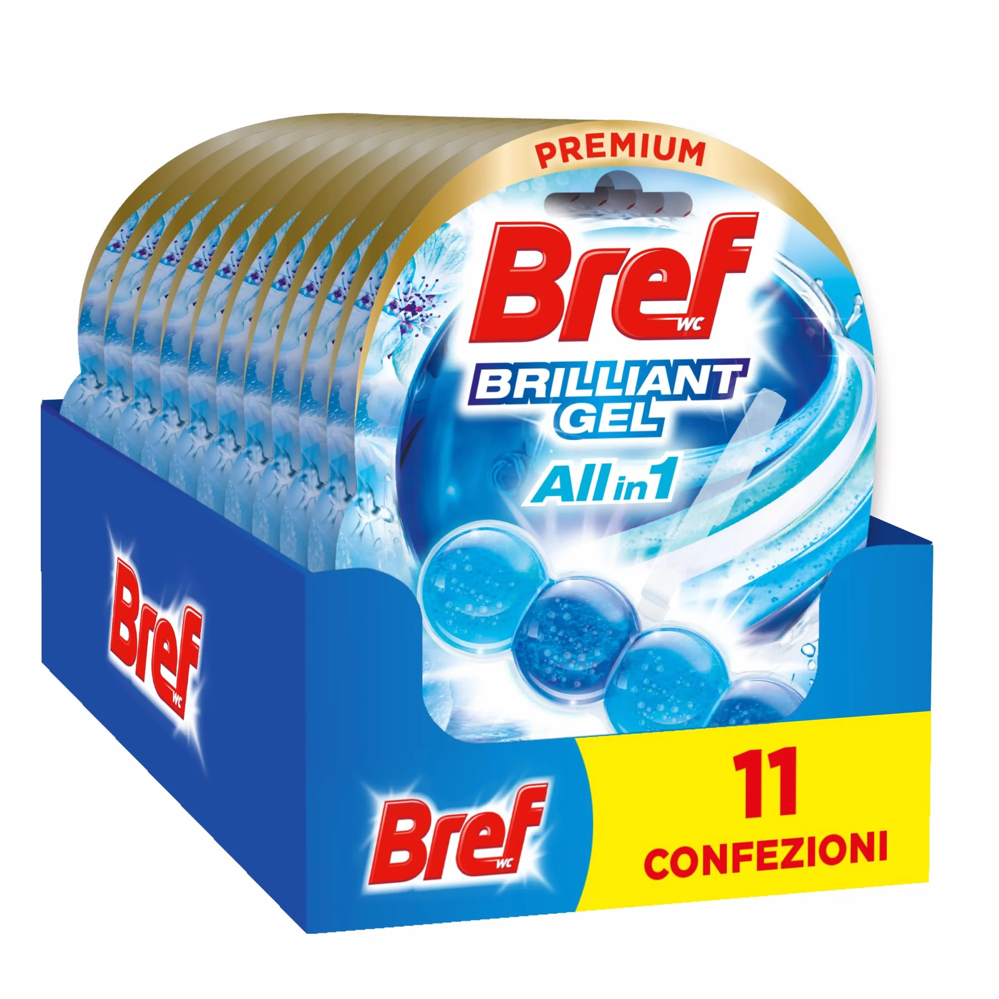 Bref Brilliant WC Forza Artica, 11 pezzi
