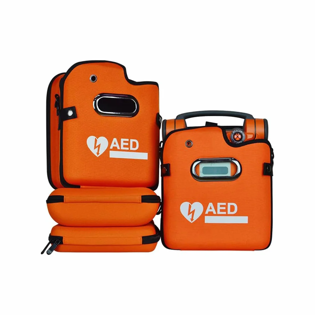Borsa resistente per AED con spallacci regolabili, arancione