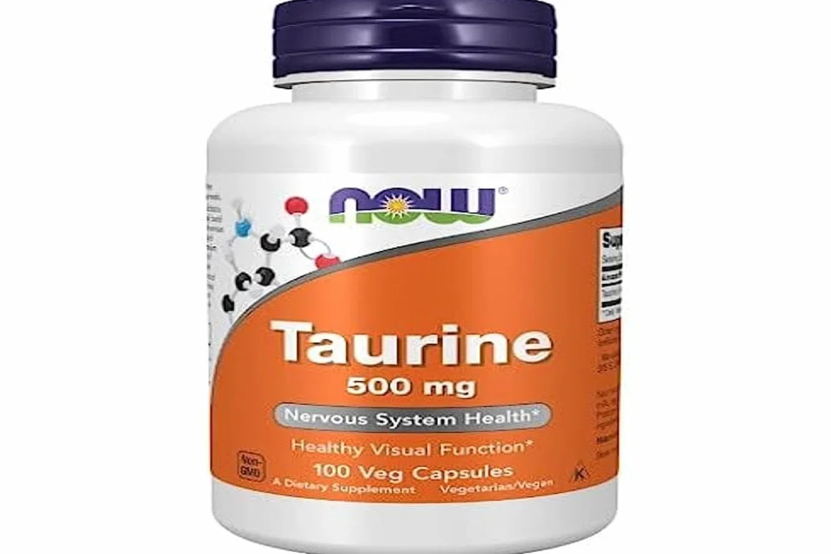 Now Foods, Taurina, 500 mg, 100 capsule vegane, aminoacido