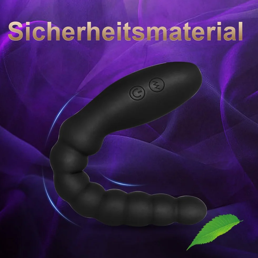 Perline Anali Vibranti Giocattolo per Uomini Donne Coppie Vibratore Ricaricabile Stimolatore del Punto G Impermeabile Massaggiatore della Prostata Maschile Gradiente Silicone per Principianti