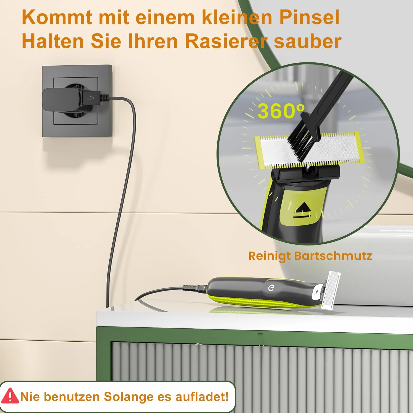 Philips One Blade 360 caricatore 5 V USB rasoio QP2824 QP2834 QP2720 MG9530 MG9525 MG5950