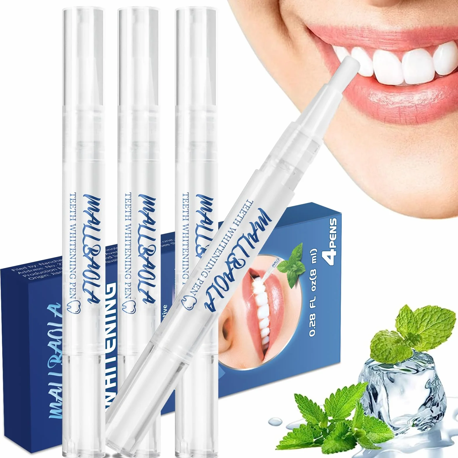 Profesjonalny zestaw penna sbiancante per denti (4 penne), gel sbiancante dentale, sbiancanti denti istantanei