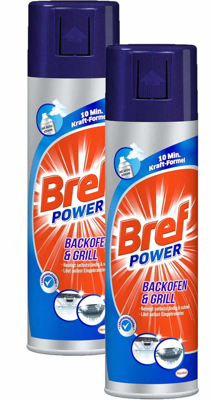 Sidol Bref Power - Detergente per Forno e griglia, 500 ml-10 min. Formula Potente (Confezione da 2)