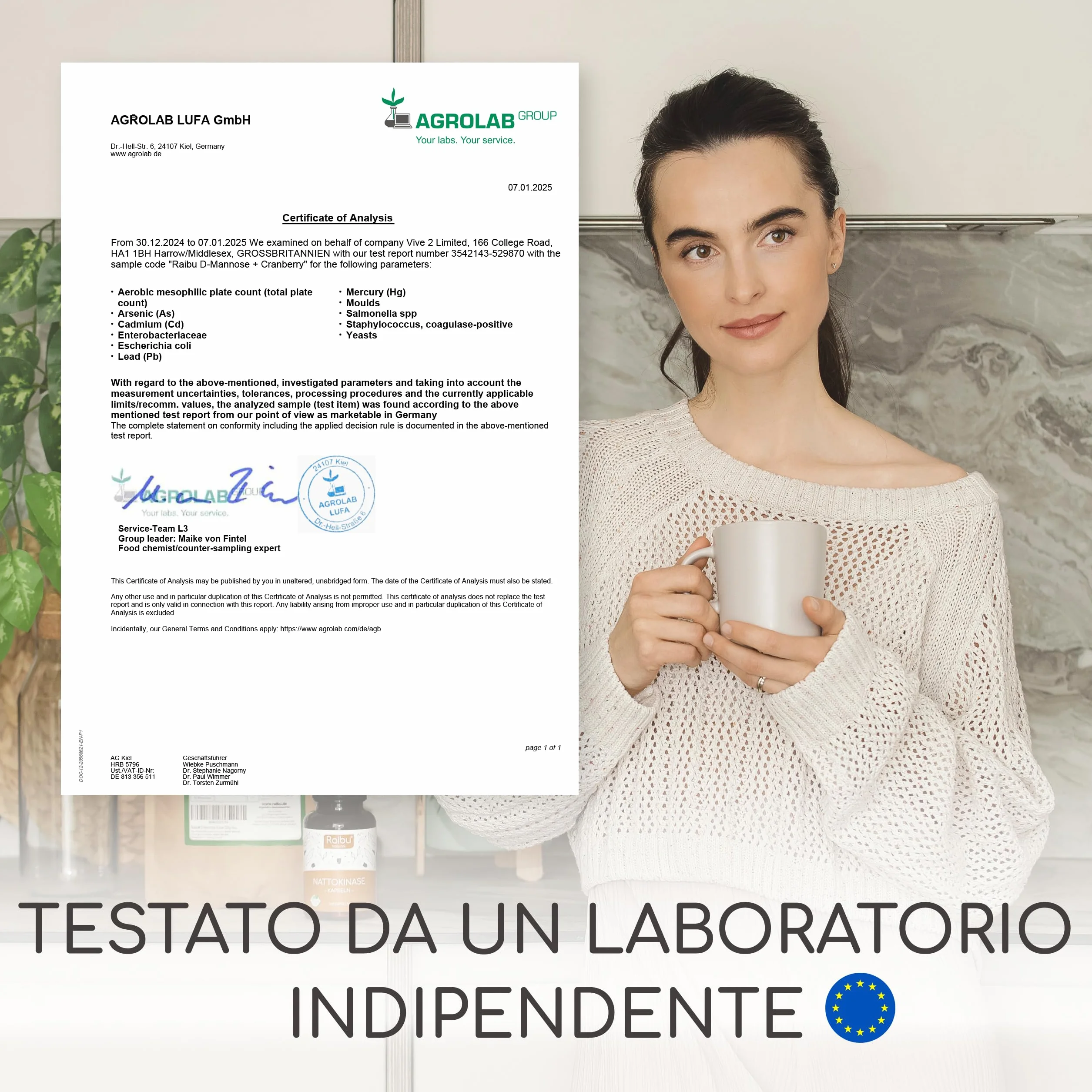 D-Mannosio PURO 2100mg con Mirtillo Rosso 160 Capsule Integratore per Vie Urinarie