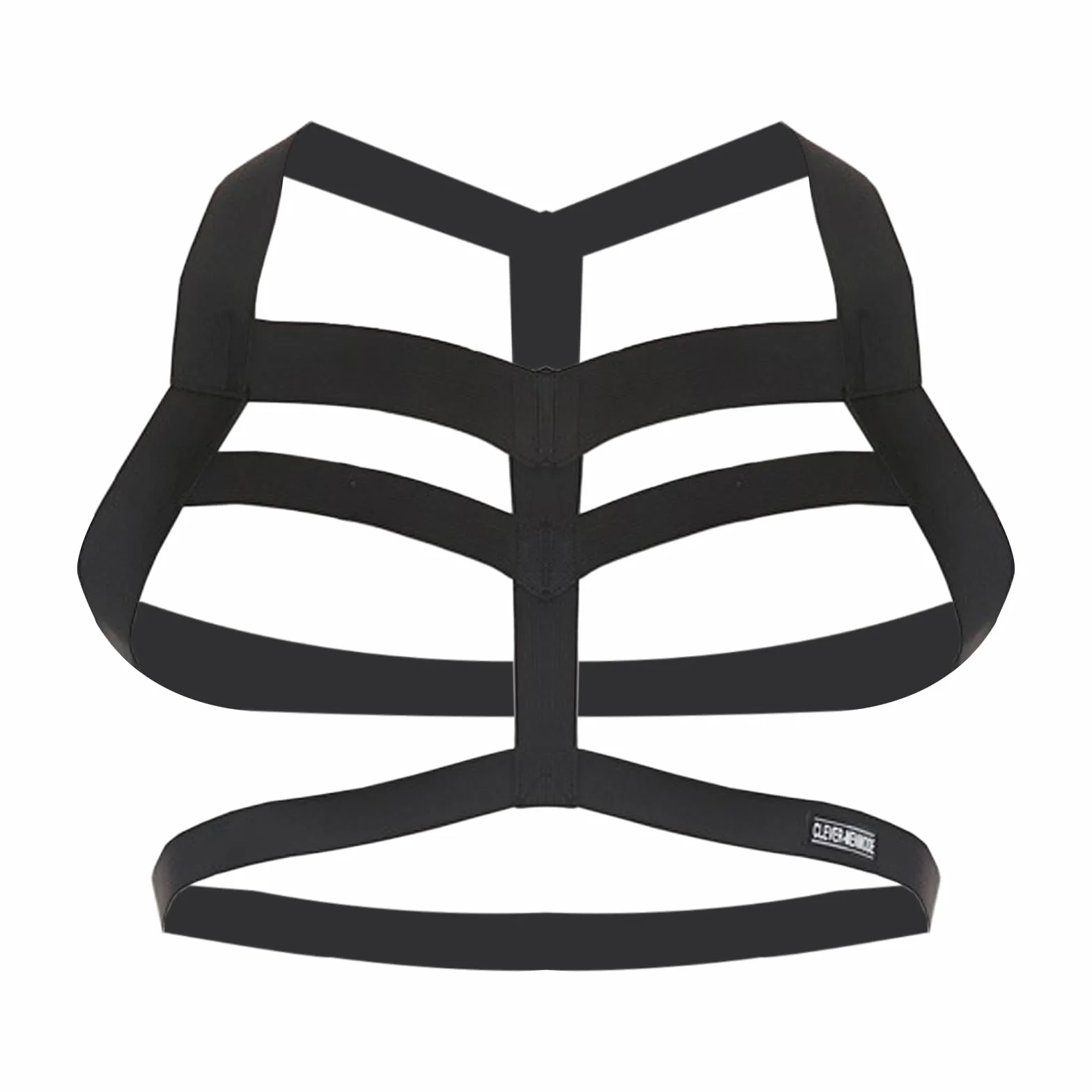 Imbracatura Cintura Nylon Elastico Corpo Petto Tracolla Sexy Halter Cosplay Club Wear (H-Nero)