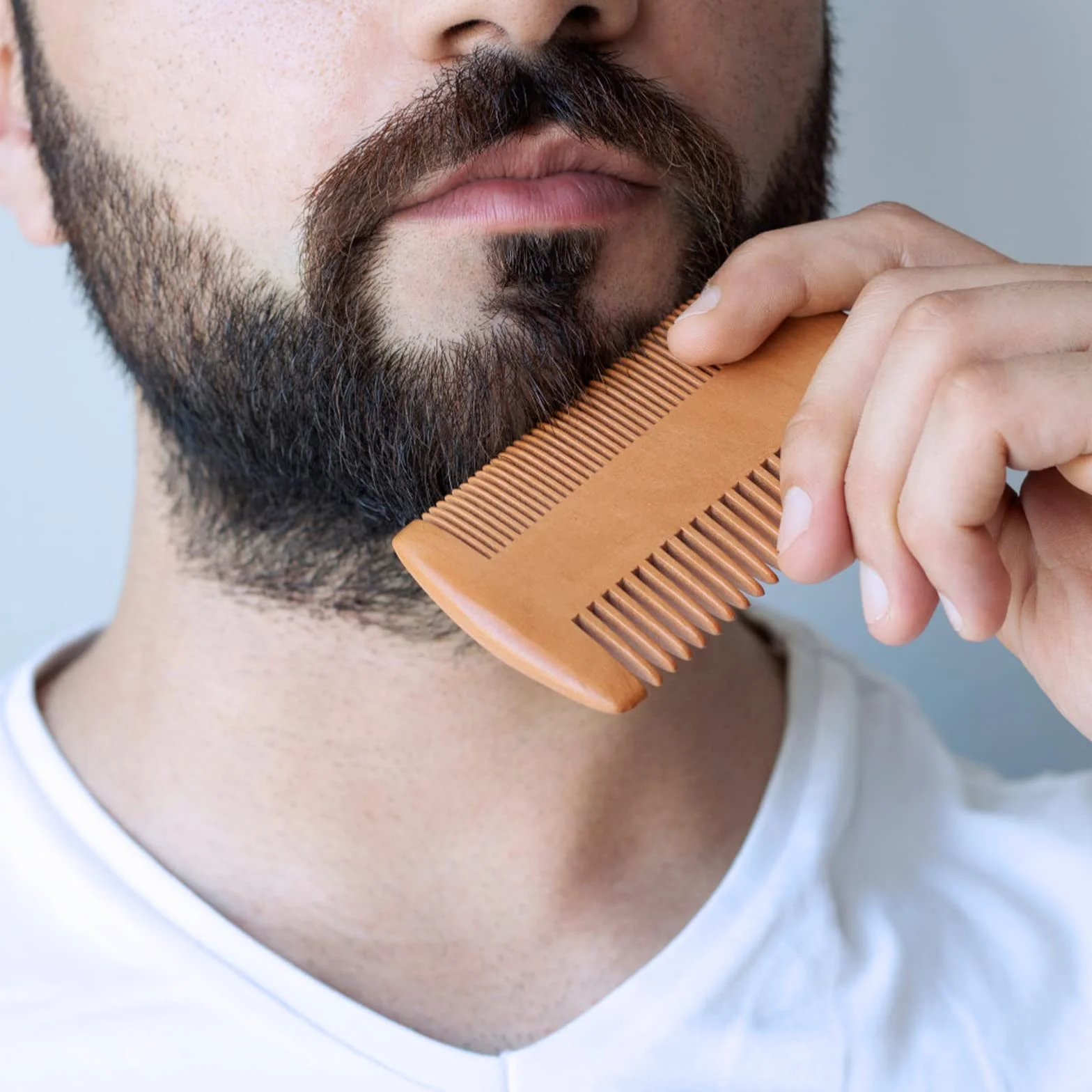 Spazzola da Barba e Pettine da Barba Kit per Uomo Pettine in Legno Spazzola con Setole di Cinghiale con Custodia per Quotidiano Viaggio3Pcs