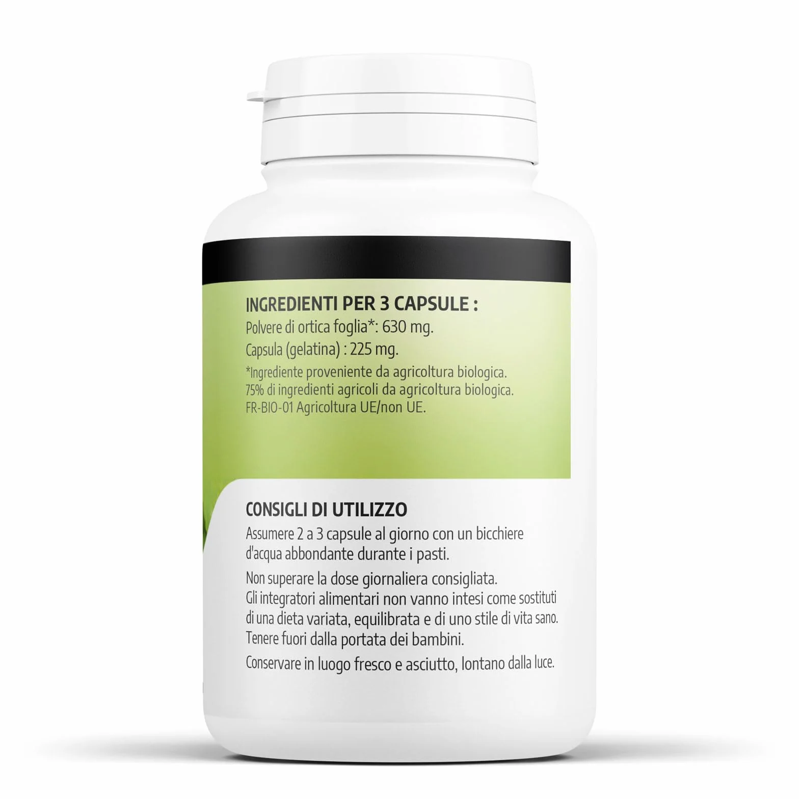 Ortica Foglia Biologica 210mg 200 kapsułek