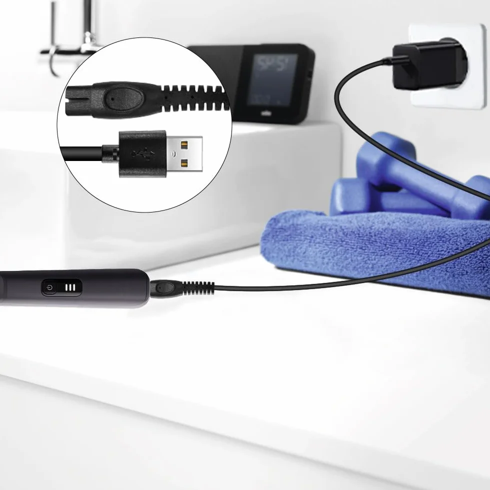 Cavo USB Caricabatterie Philips One Blade QP1924 QP2734 QP2724 QP2824 QP2834 S3243 MG5910 360 Series 2400 QP1424 X3001 Sostituzione