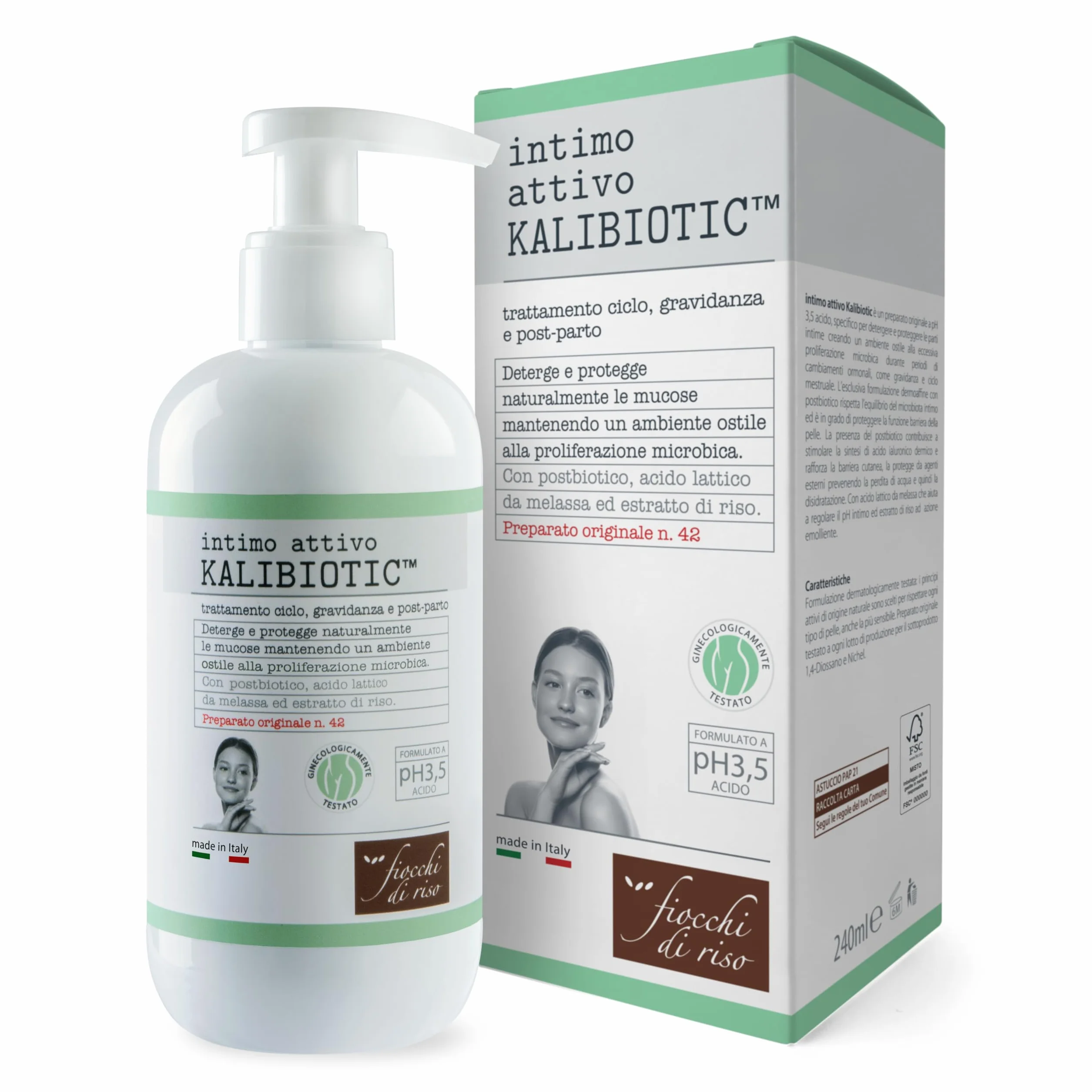 Fiocchi di Riso KALIBIOTIC™ 240ml Igiene Intima Deterge e Protegge