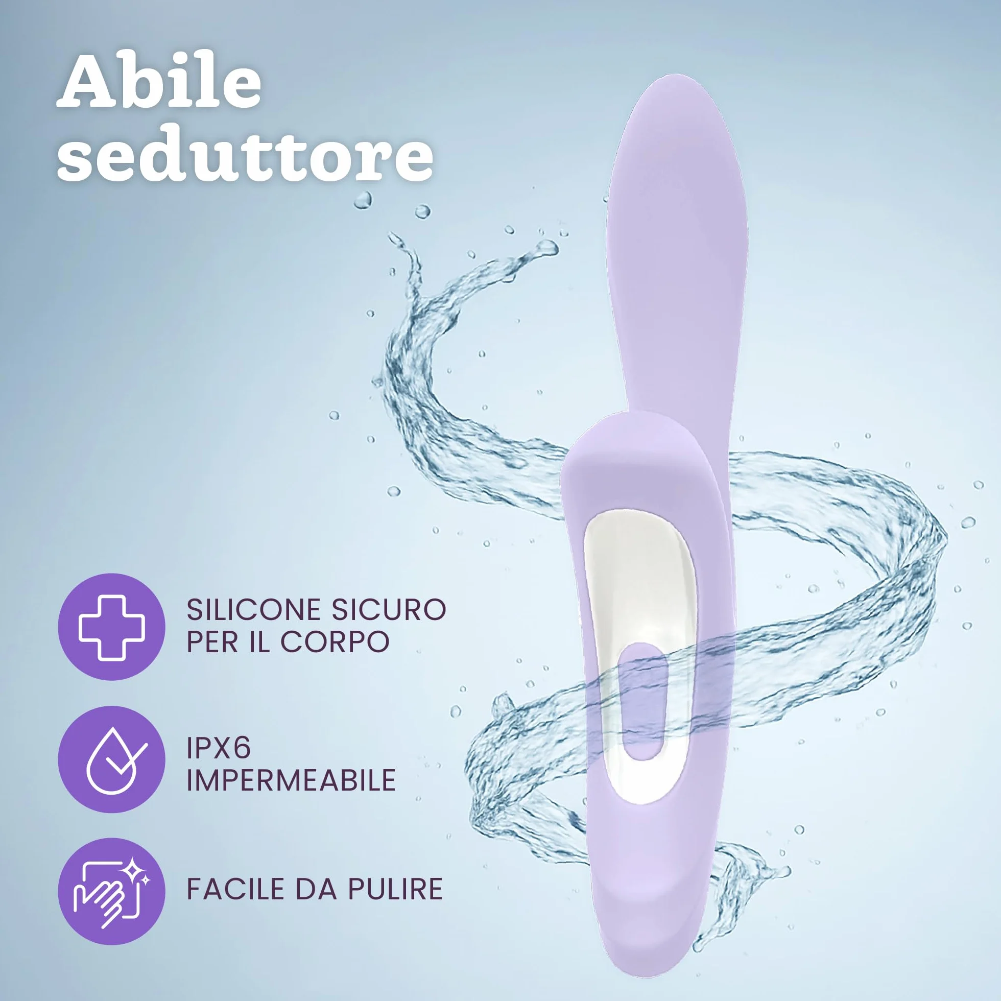 Oliver James Vibratore Rabbit Picchiettante – Sex Toy Silenzioso Doppio Motore, 7 Modalità Vibrazione e 7 Picchiettio | Stimolatore Clitorideo e Punto G, Silicone Atossico Impermeabile Donna e Coppia