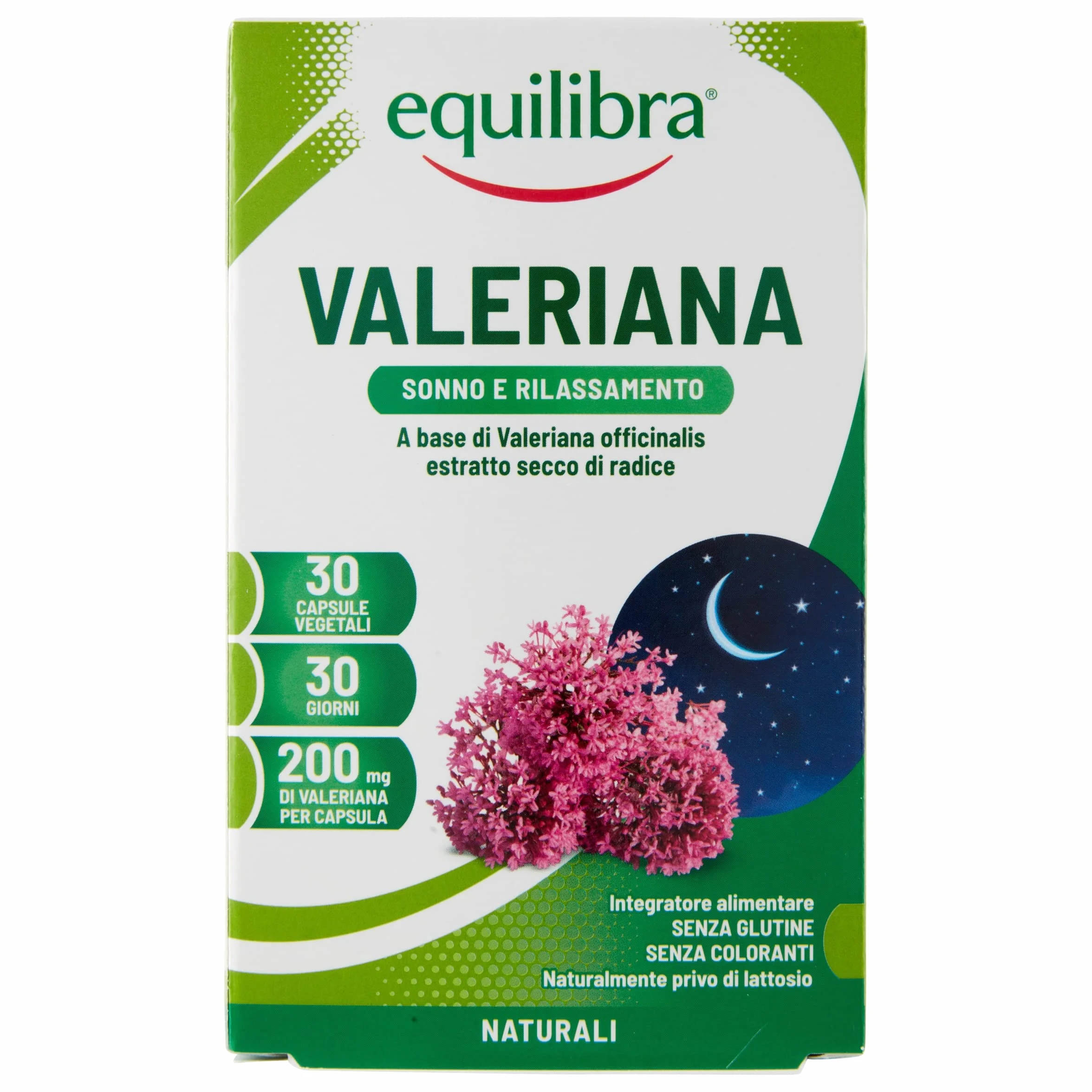 Equilibra Valeriana Integratore Sonno Rilassamento Stress 30 Capsule