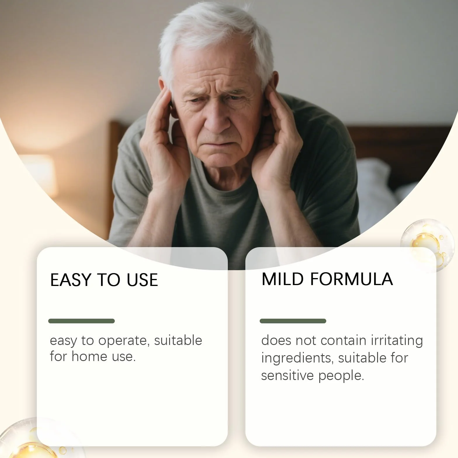 Gocce per Le Orecchie di Acufene,Efficace Dontro L'acufene Acuto e Cronico,Sollievo da Acufene e Ronzio per le Orecchie,Rilascio,Gocce Alleviare Acufenes 1PC