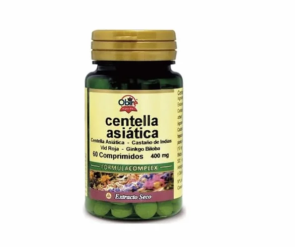 OBIRE CENTELLA ASIATICA COMPLEX 400 mg. (estr. secco) 60 compresse- FORMULA COMPLETA CON CENTELLA ASIATICA, VITE ROSSA, IPPOSCASTANO E GINKGO BILOBA