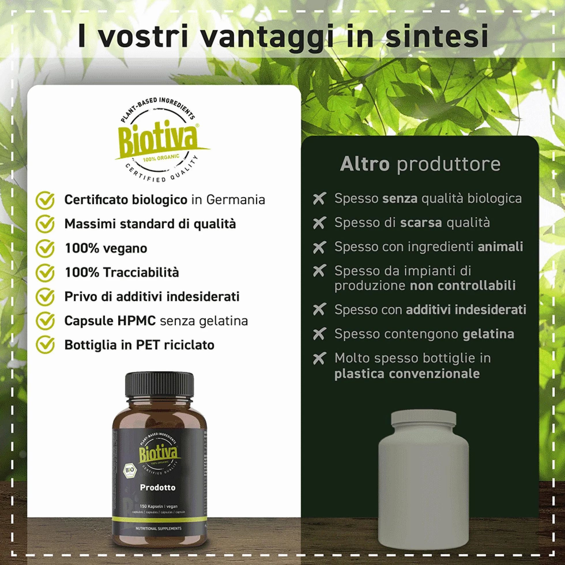 Triphala Bio 150 capsule a 500mg - per 75 giorni - alta dose - confezionato e controllato in Germania - 100% vegano - miglior rapporto qualità-prezzo - Biotiva