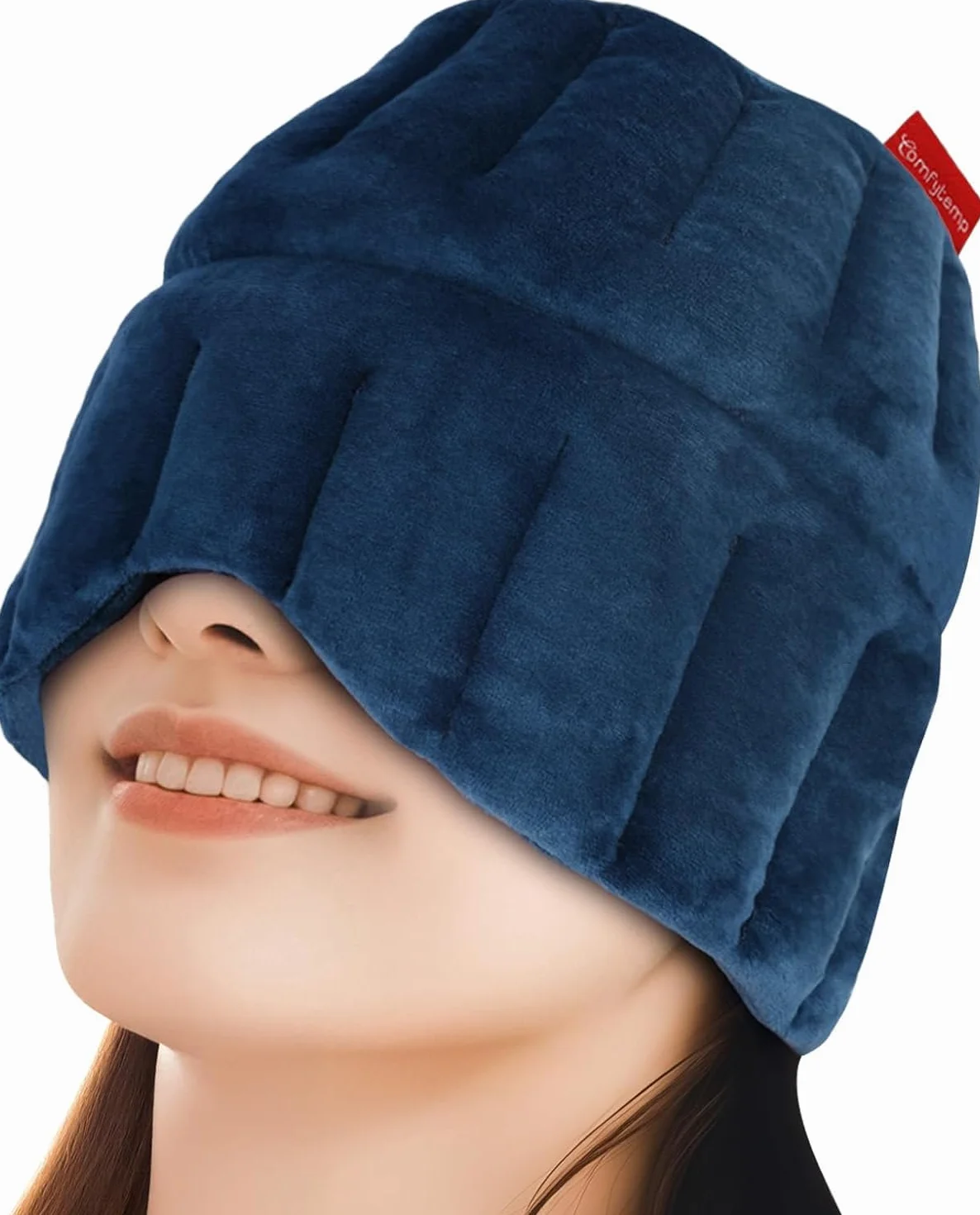 Comfytemp Cappello Riutilizzabile per Emicrania e Fascia Mal di Testa, Alleviare la Pressione Sinusale, Mal di Testa Tensivi e Affaticamento Degli Cchi, Maschera Termica per Gli Occhi