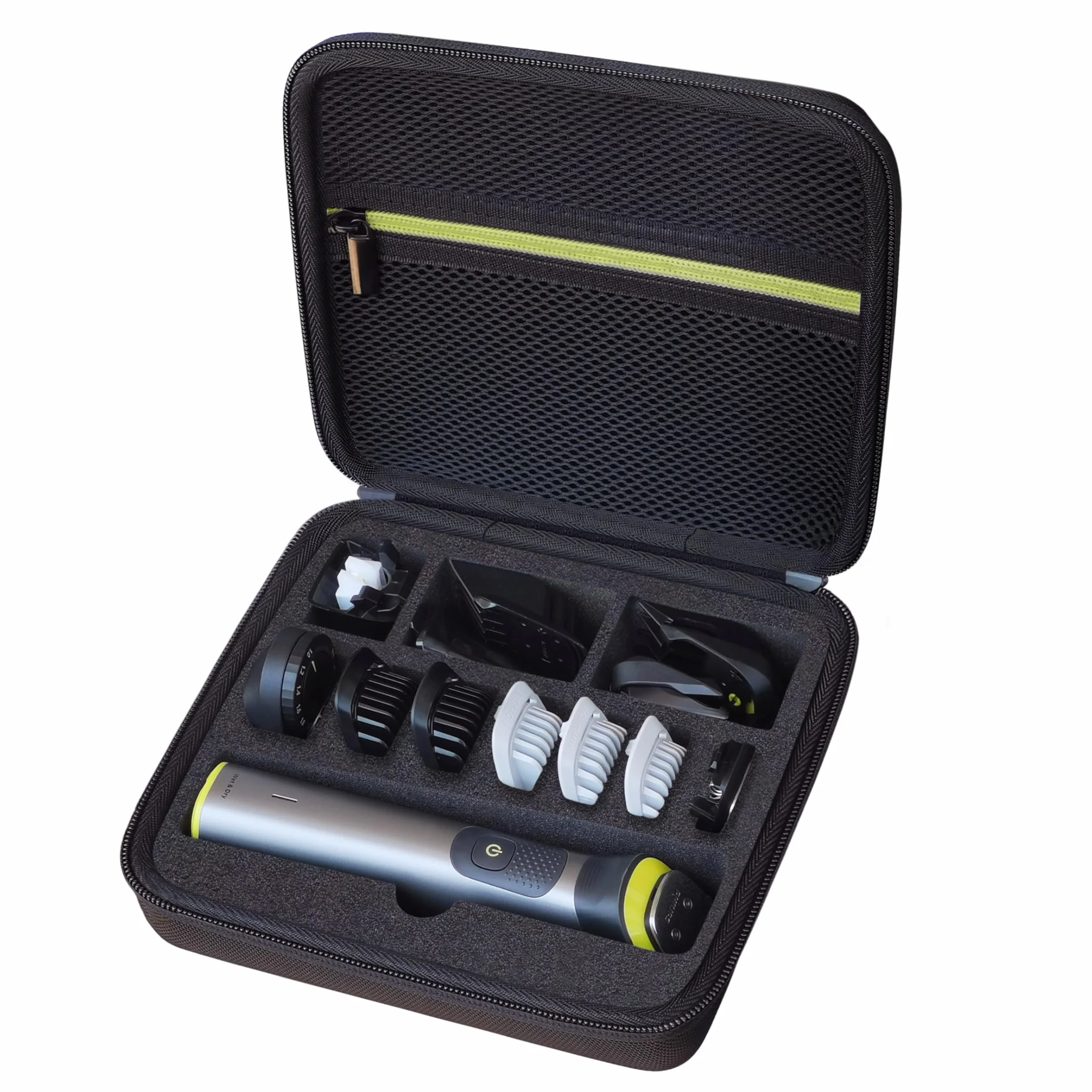 Custodia compatibile con Philips Rifinitore All-in-one Multigroom Serie 7000,Modello MG7962/30 MG7930/15 MG7950/15,per Barba,Capelli e Corpo,Custodia da Viaggio Rigida Impermeabile(Solo Custodia)