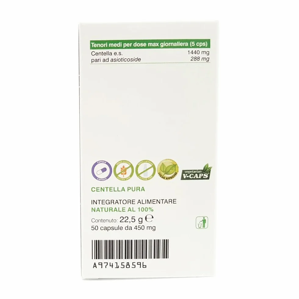 Naturpharma Centella Pura Biodisponibile 450mg 50 Capsule