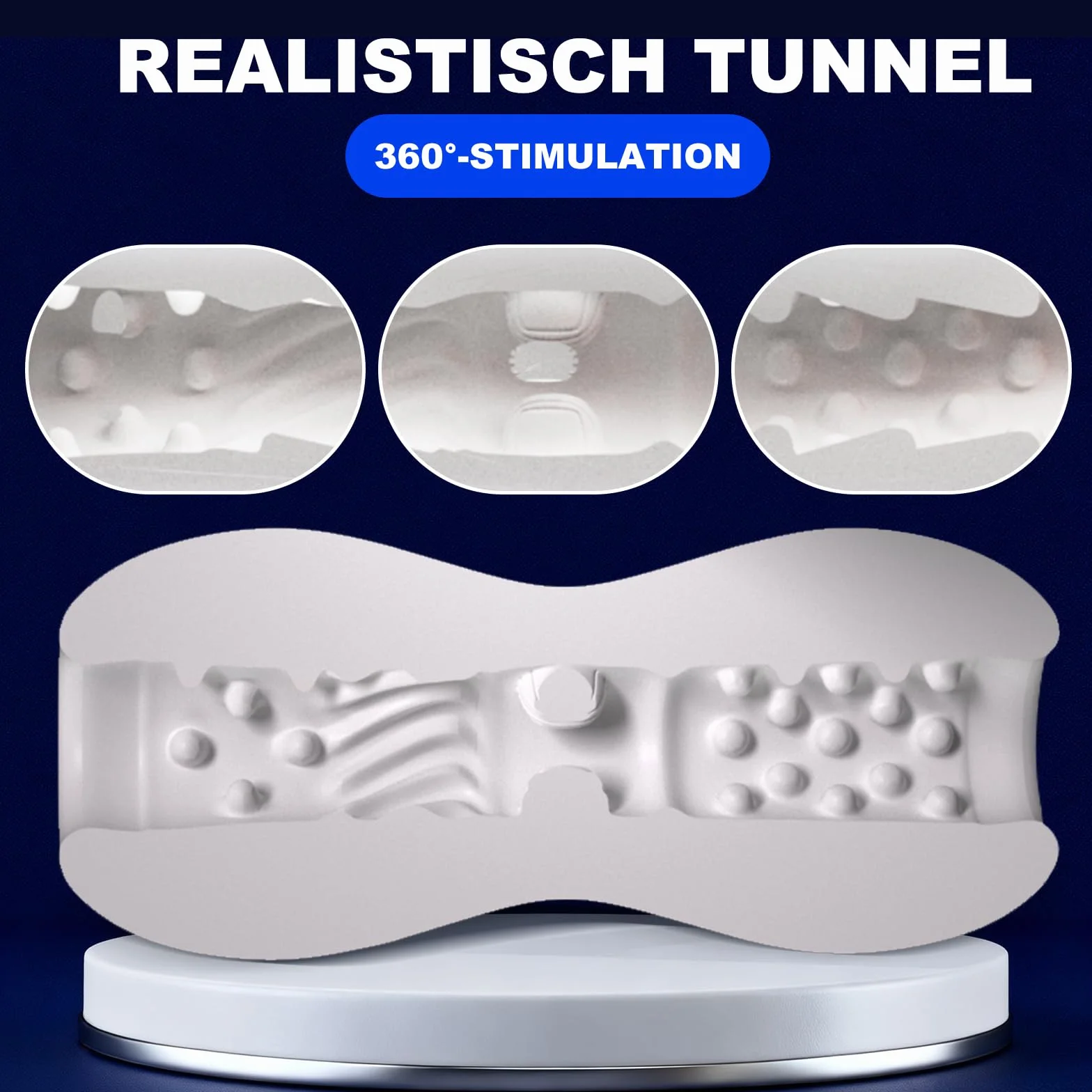 Masturbatore Uomo - Masturbatori Maschili Ultra Elastico Toy con 3D Vagina Finta, Pompino Giocattoli Sessuali, Manuale Objet per Uomini, Masturbatore per Pene Sexytoys Uomo Pocket Pussy