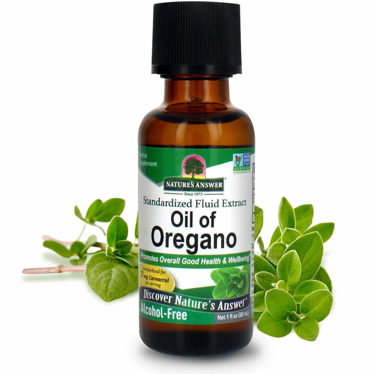 Oil of Oregano, Alcohol-Free (30 ml) - Nature's Answer