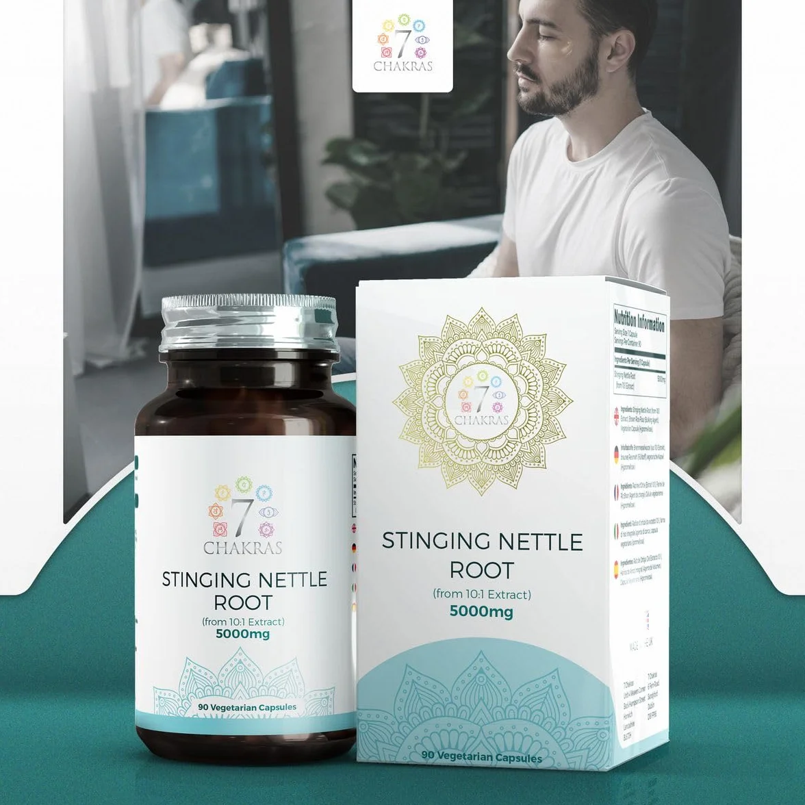 Ortica Capsule 90 Radice Di Ortica 500mg Stinging Nettle Estratto 10:1 Non OGM Senza Glutine Certificato ISO