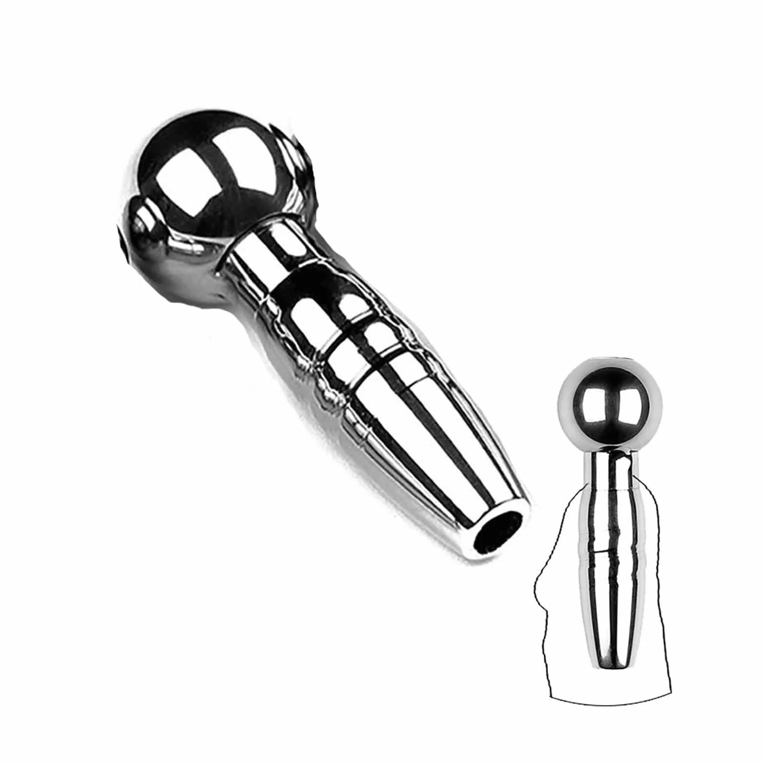 Asta di sondaggio cava liscia in acciaio inossidabile, dilatatore speciale maschile, comodo set per la minzione -D11IT (6mm)