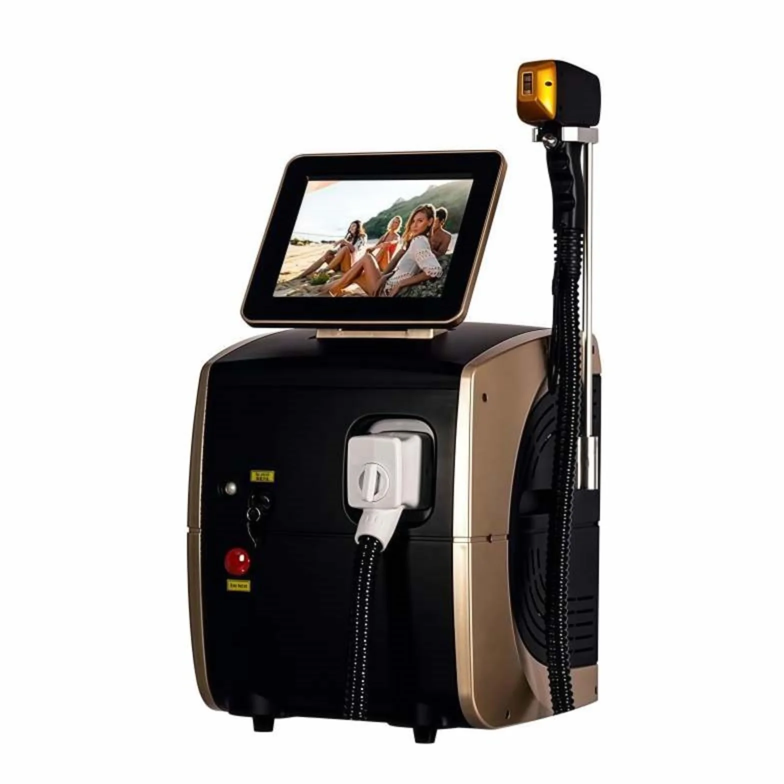 Diodo Laser 755nm 808nm 940nm 1064nm Multi Lunghezze d'onda Remozione del corpo del viso dell'epilatore del laser indolore della testa di raffreddamento della macchina di depilazione