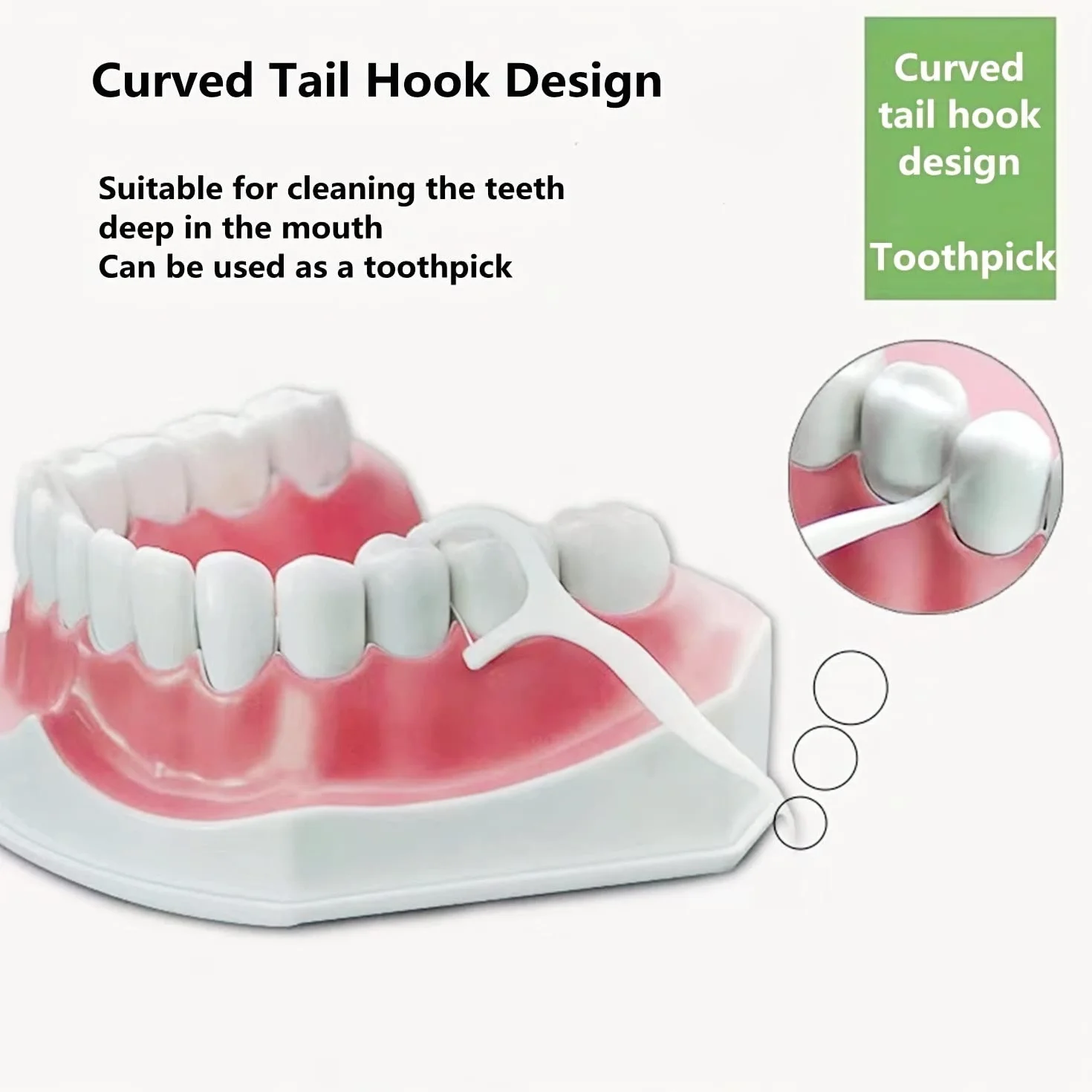 Filo interdentale per filo interdentale, filo dentale/dentale Flosser con design a Y, filo interdentale usa e getta (300 pezzi)