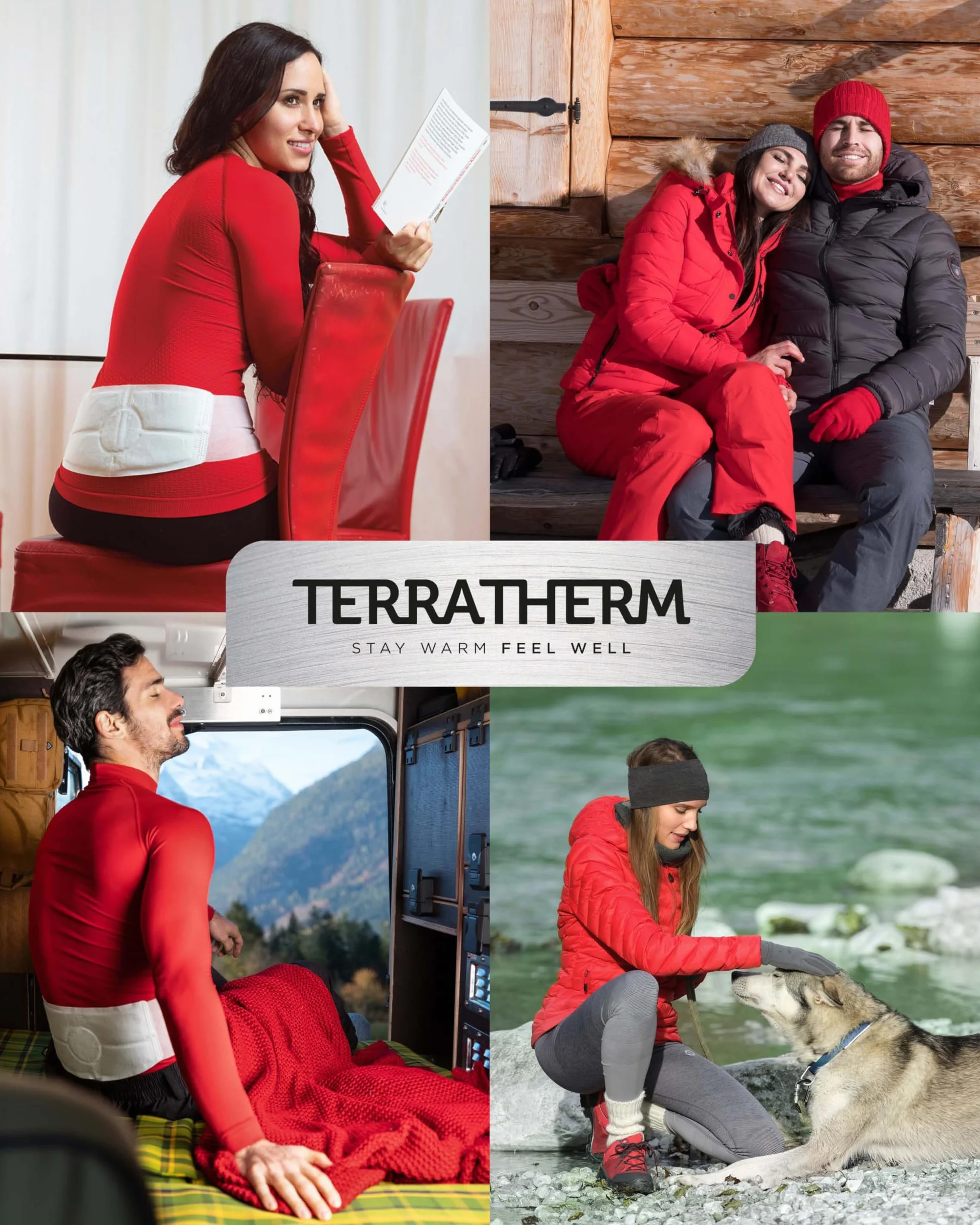 TerraTherm Cintura termica attivato ad aria 8 Pezzi calore profondo Taglia S-XL