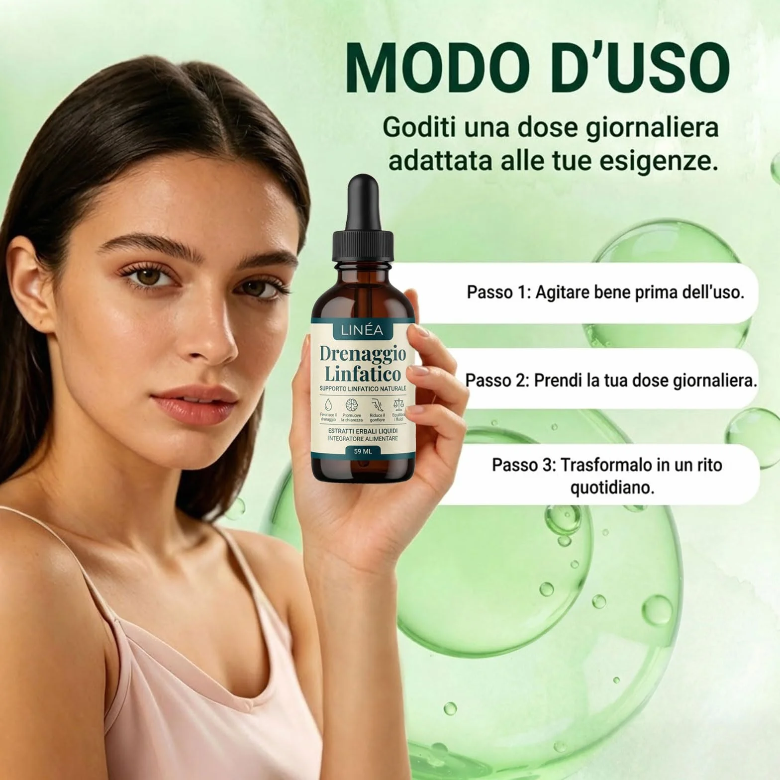 Linea Drenaggio Linfatico Gocce, Formula Erboristica Naturale Senza Glutine (1)