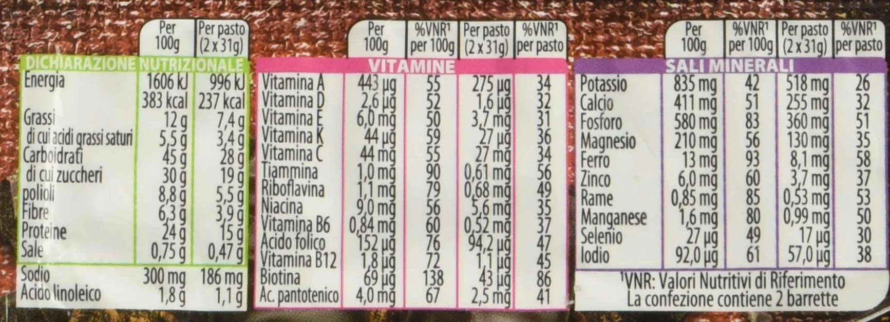 Pesoforma 1 Pasto Cioccolato Fondente, Pasto Sostitutivo, 2 Barrette 62g