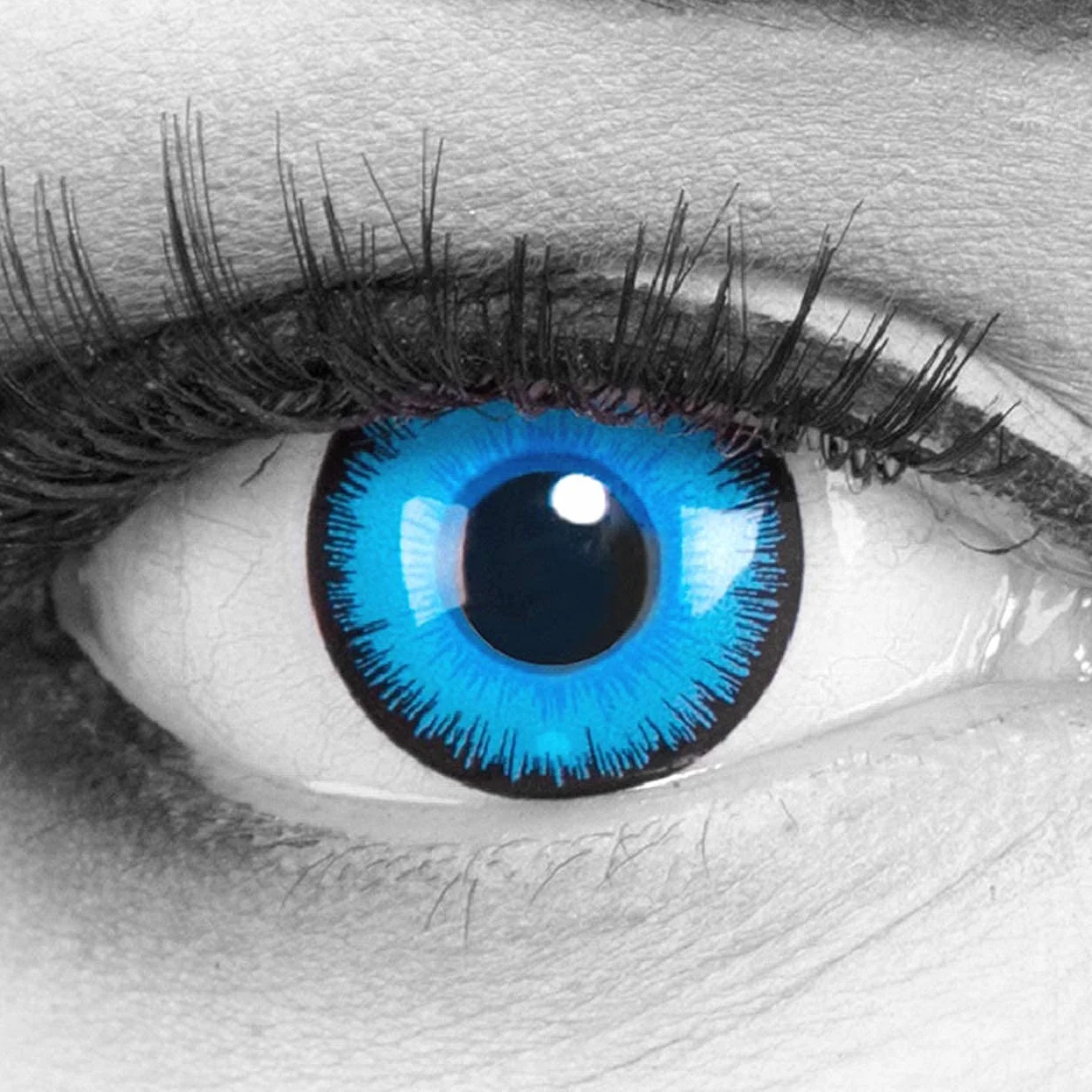 Funnylens 1 Coppia Lenti a contatto Cosplay Manga Crazy Fun Anni Alper Halloween Carnevale Costume