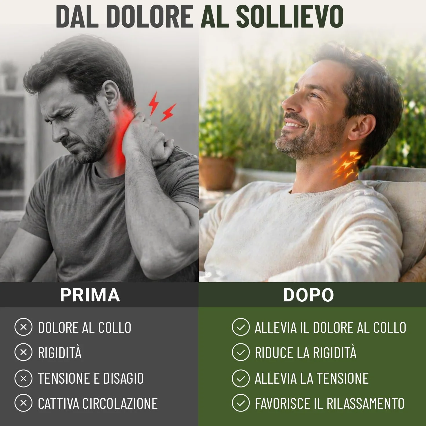 BeFit24 Massaggiatore Cervicale Ergonomico 4D Senza Fili, Massaggiatore Collo e Spalle con Calore, Massaggio Cervicale Profondo per Sollievo dal Dolore, Cuscino Massaggiante Schiena Portatile USB
